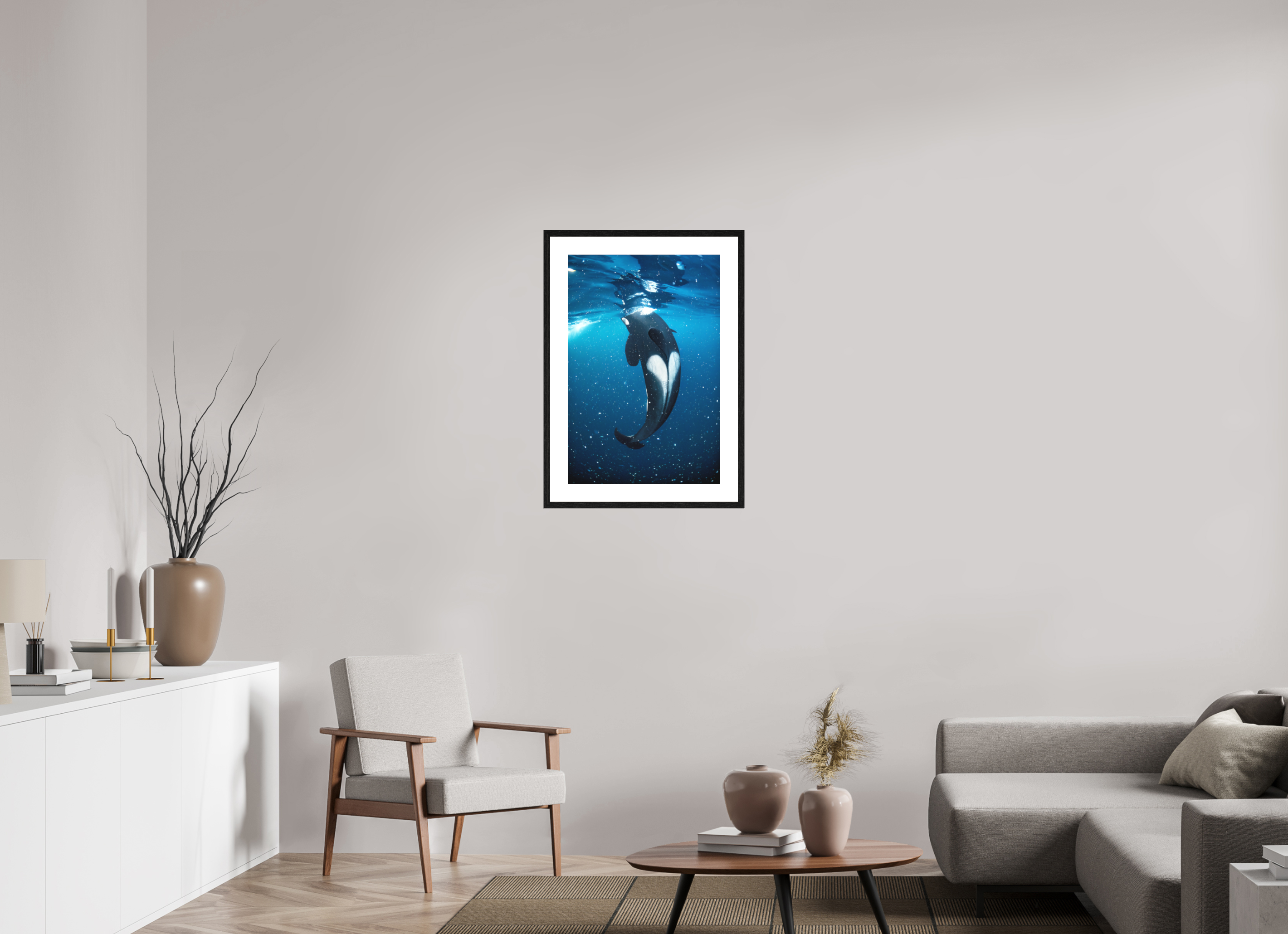 50 x 75 cm, Framed Fine Art Print This Must Be Underwater Love