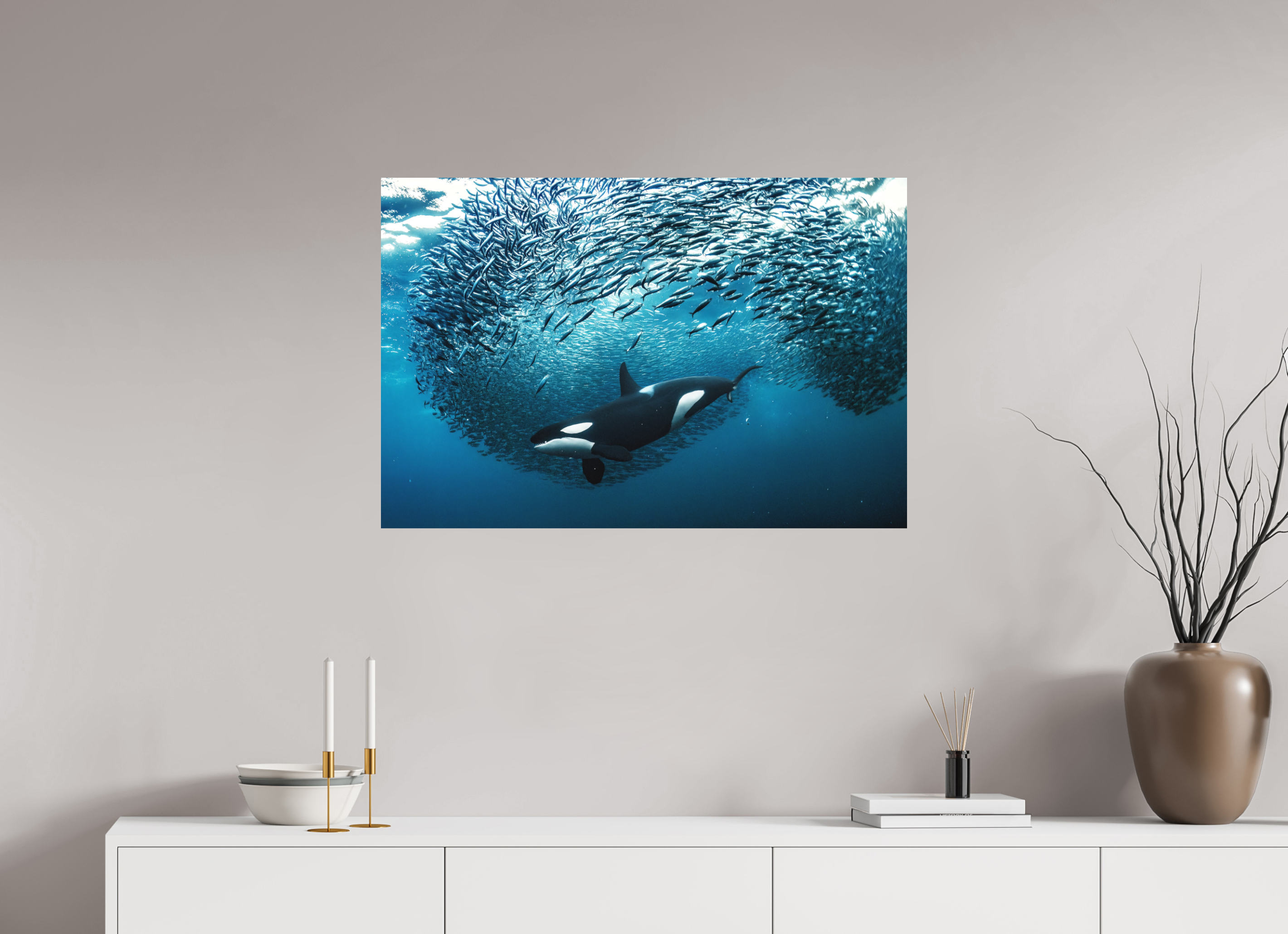 90 x 60 cm, Alu-Dibond Crowd Control