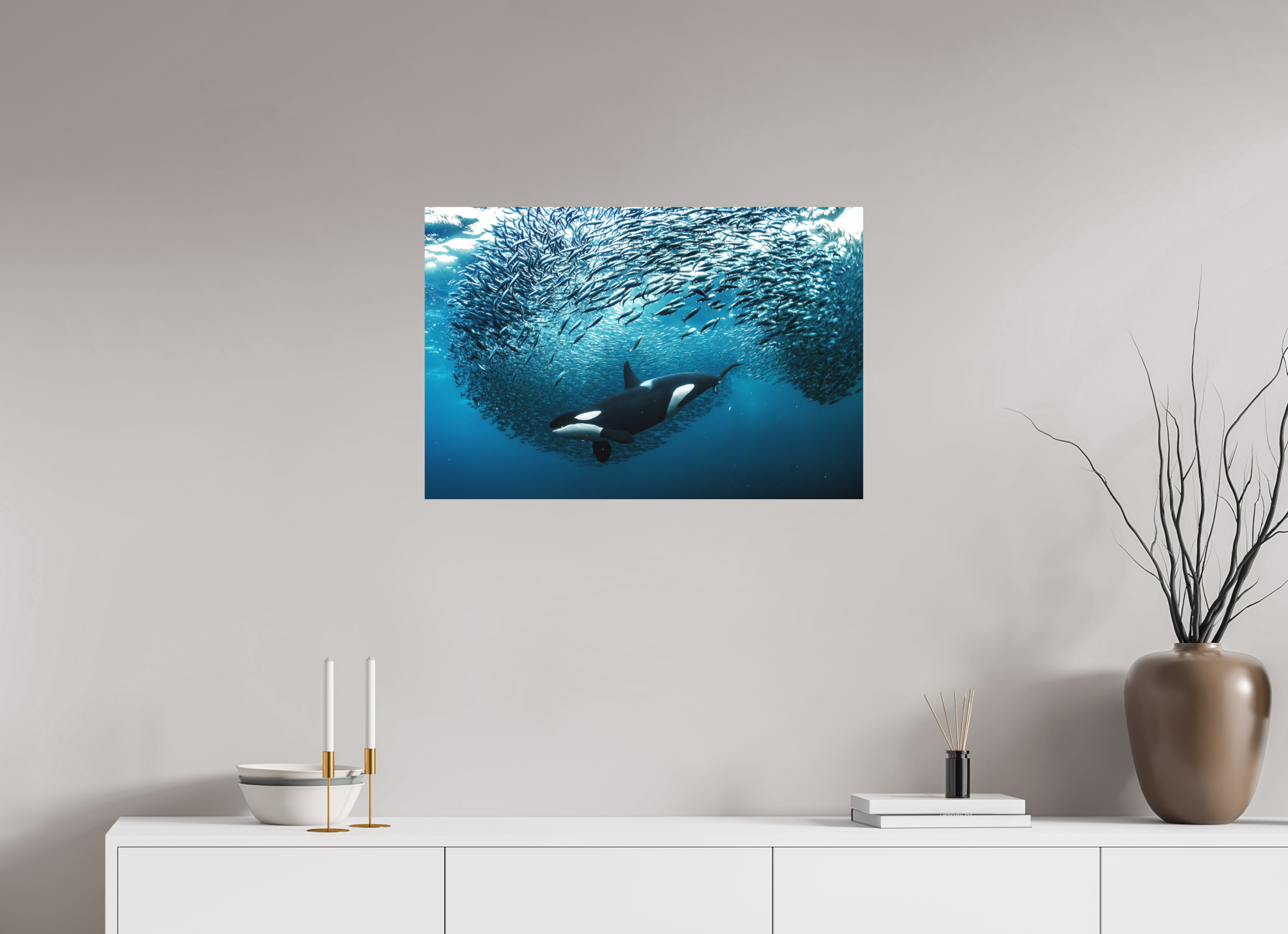 75 x 50 cm, Alu-Dibond Crowd Control