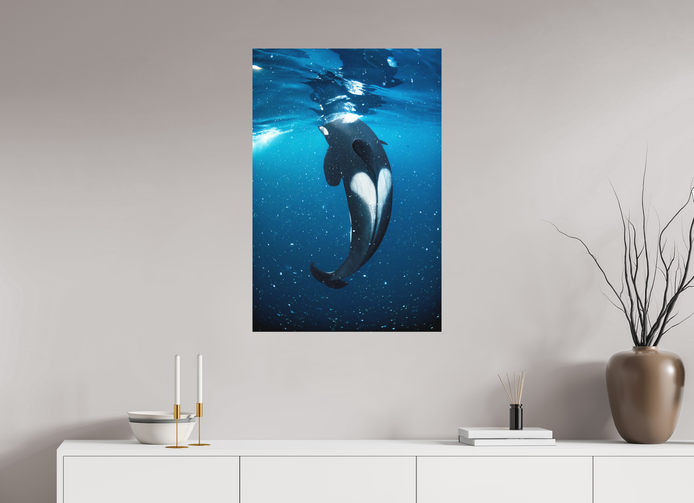 60 x 90 cm, Fine Art Print on Alu-Dibond This Must Be Underwater Love