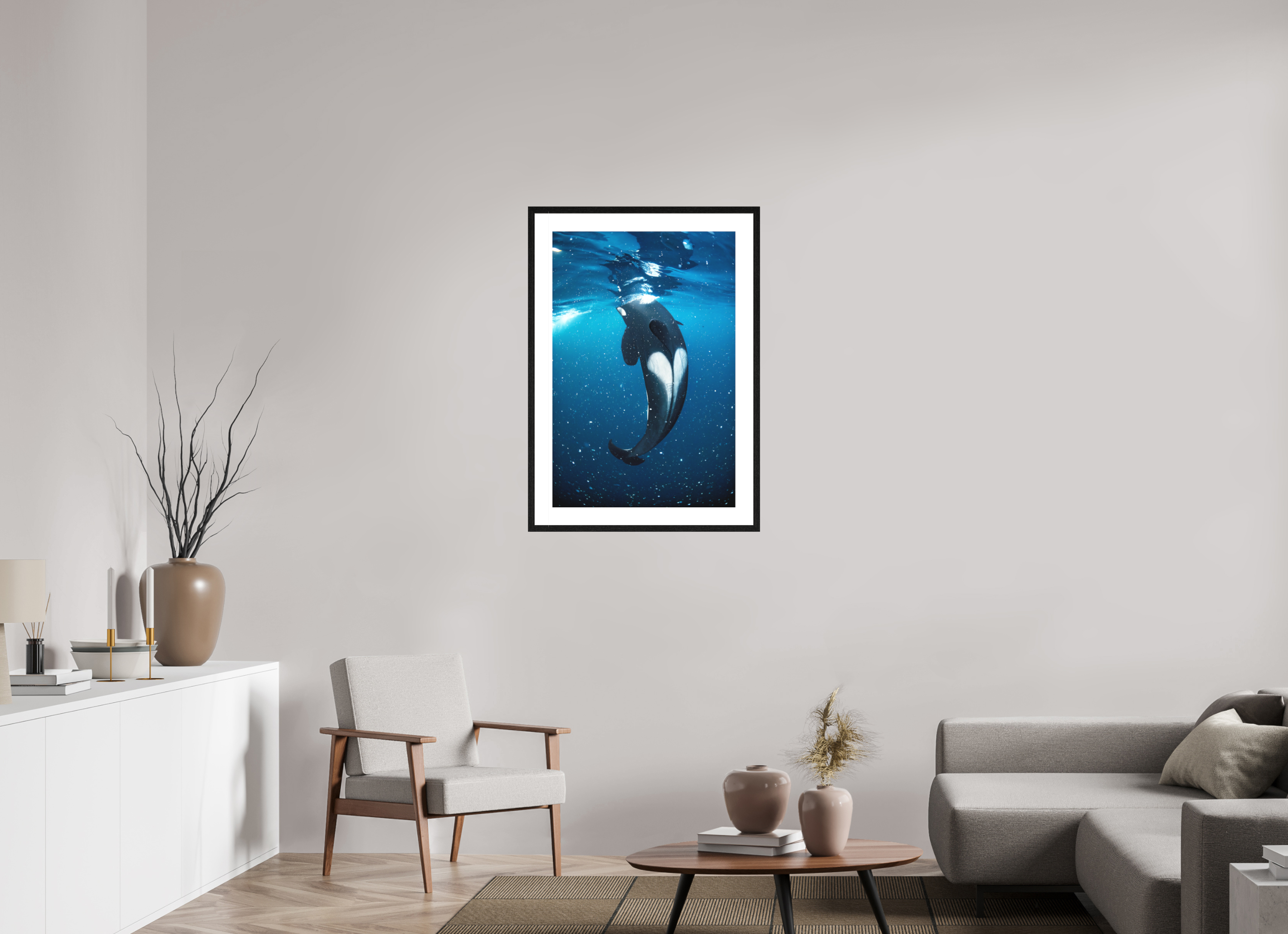 60 x 90 cm, Framed Fine Art Print This Must Be Underwater Love