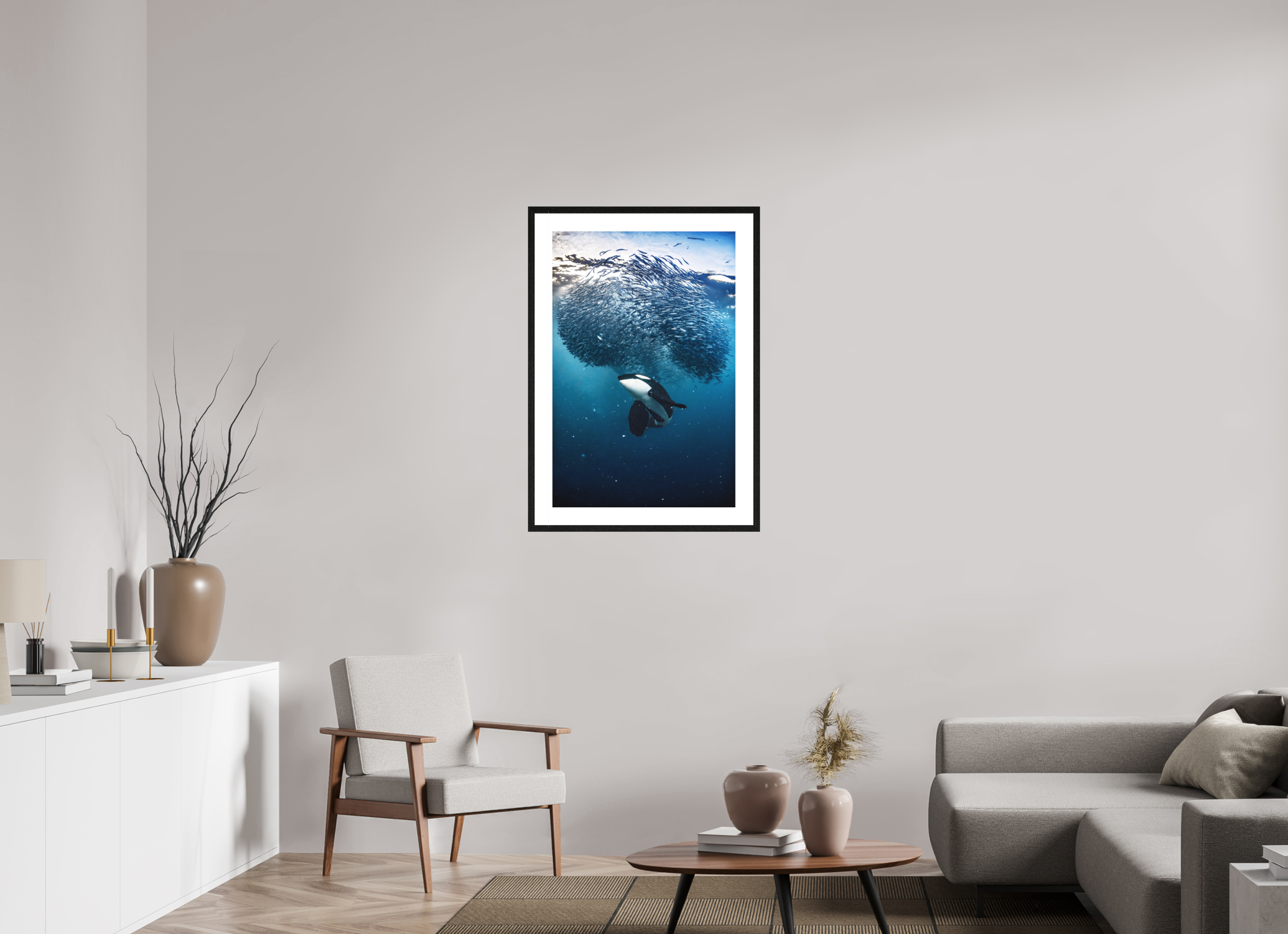 60 x 90 cm, Framed Fine Art Print The Master Hunter