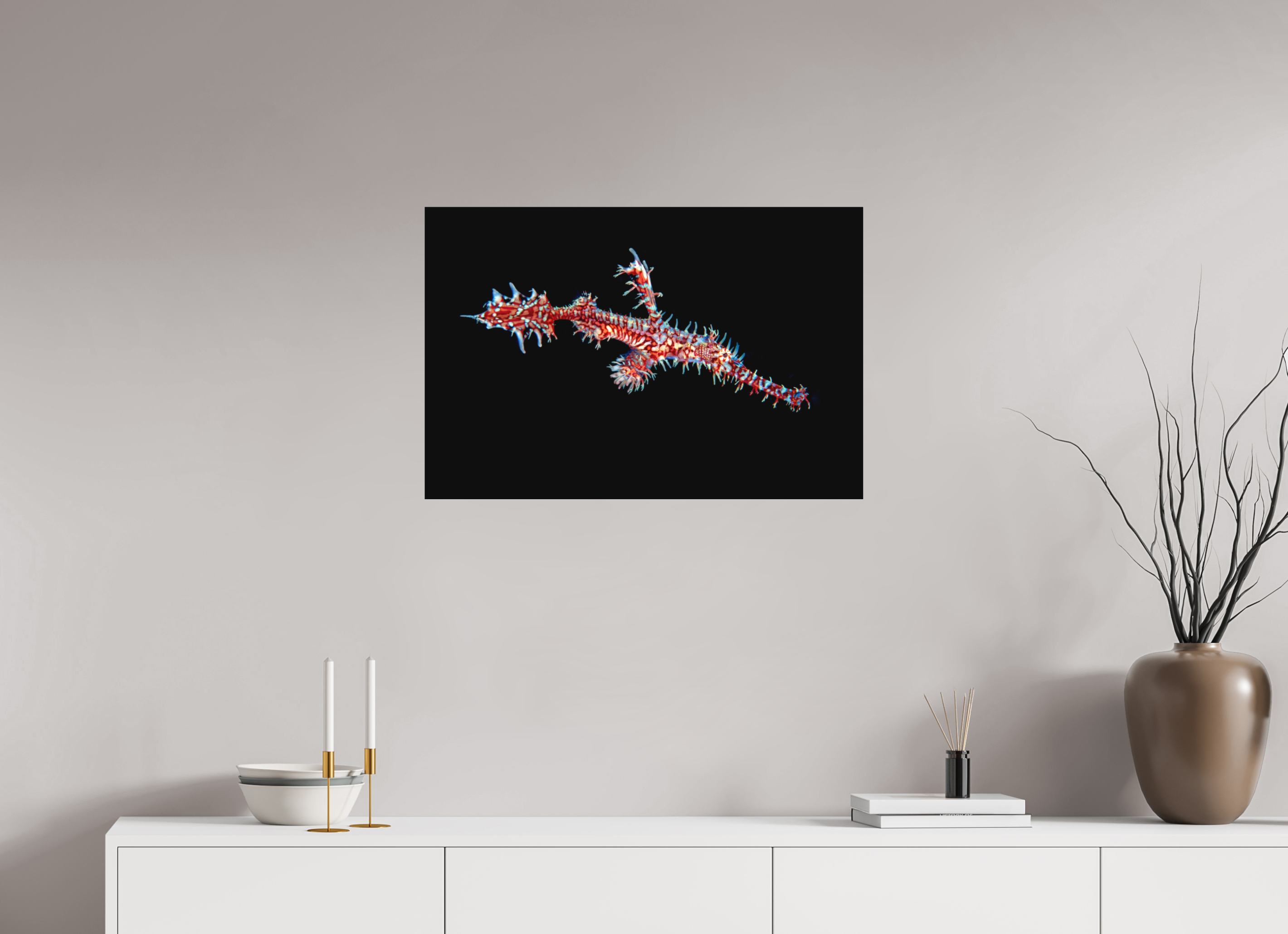 75 x 50 cm, Fine Art Print on Alu-Dibond Ghost Pipefish