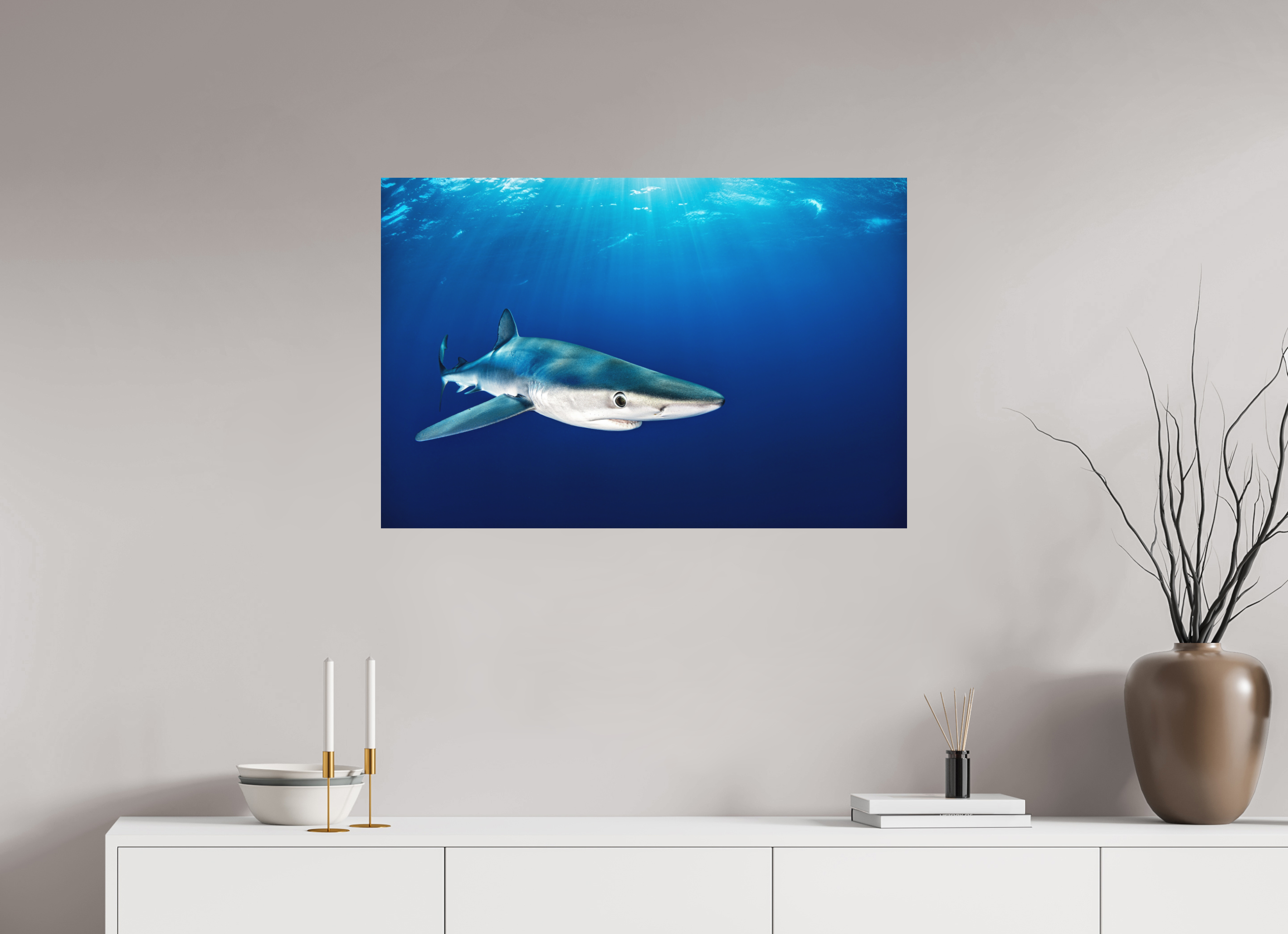 90 x 60 cm, Alu-Dibond Azorean Blues