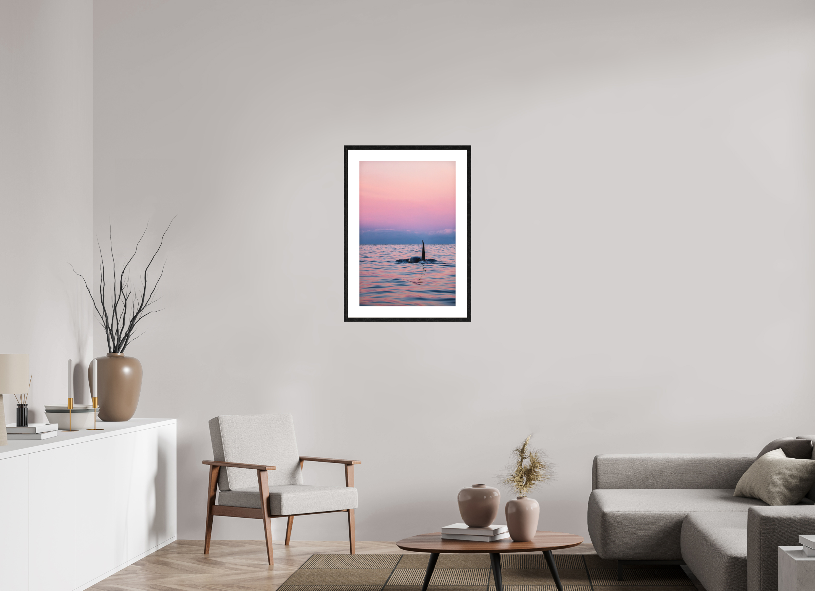 50 x 75 cm, Framed Fine Art Print Norwegian Dream