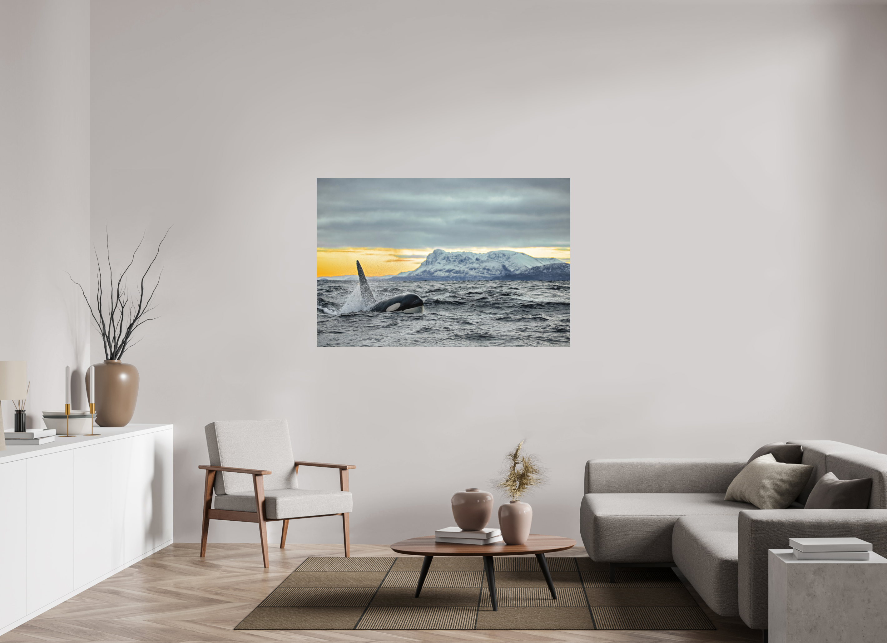 150 x 100 cm, Alu-Dibond King of the Fjords