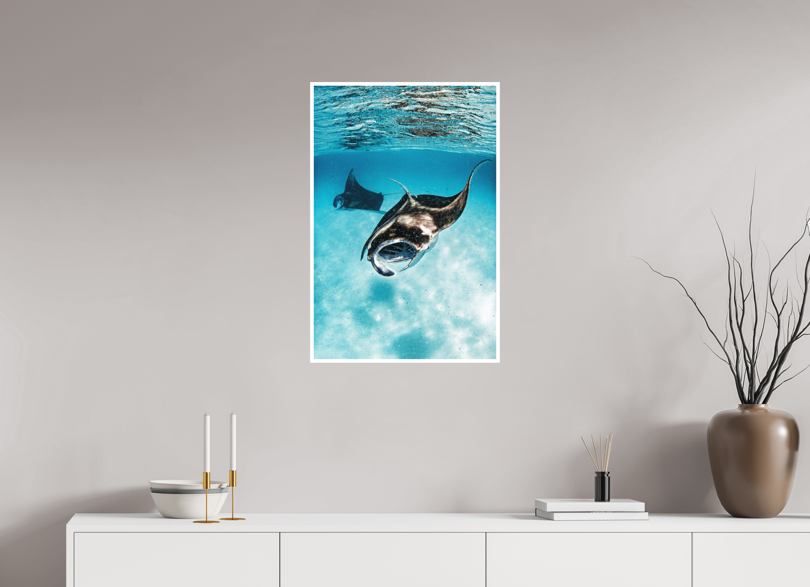 50 x 75 cm, Fine Art Print Only Shallow Feeders