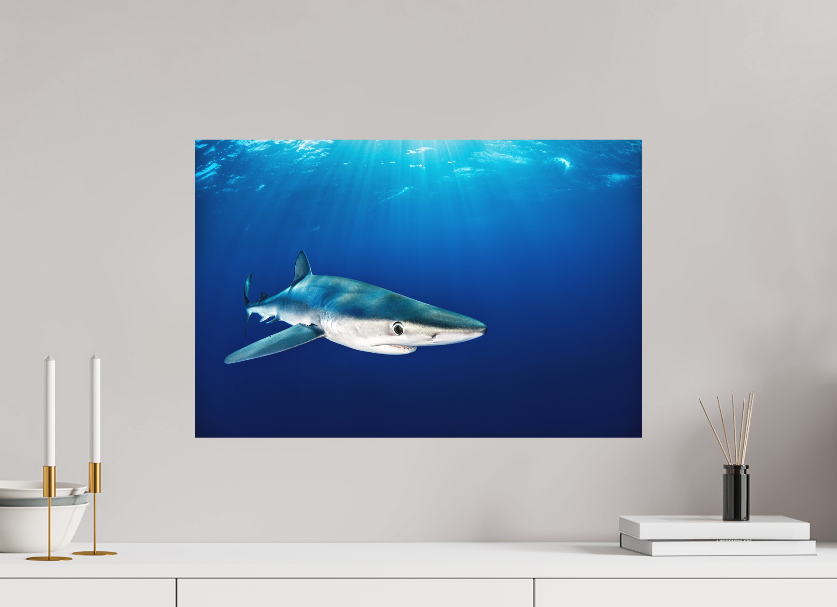 60 x 40 cm, Fine Art Print on Alu-Dibond Azorean Blues