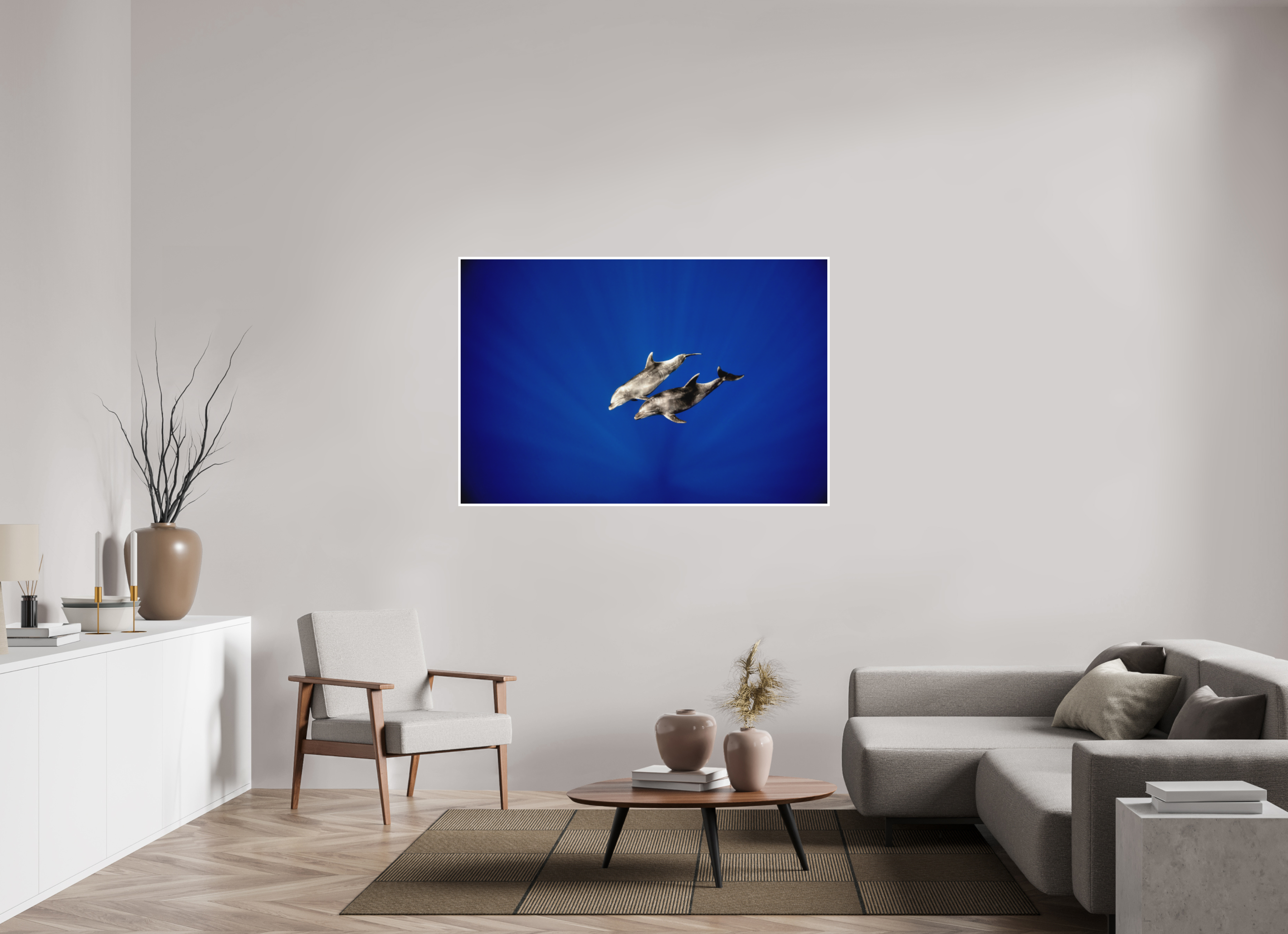 150 x 100 cm, Fine Art Print Only Bottlenose Duo