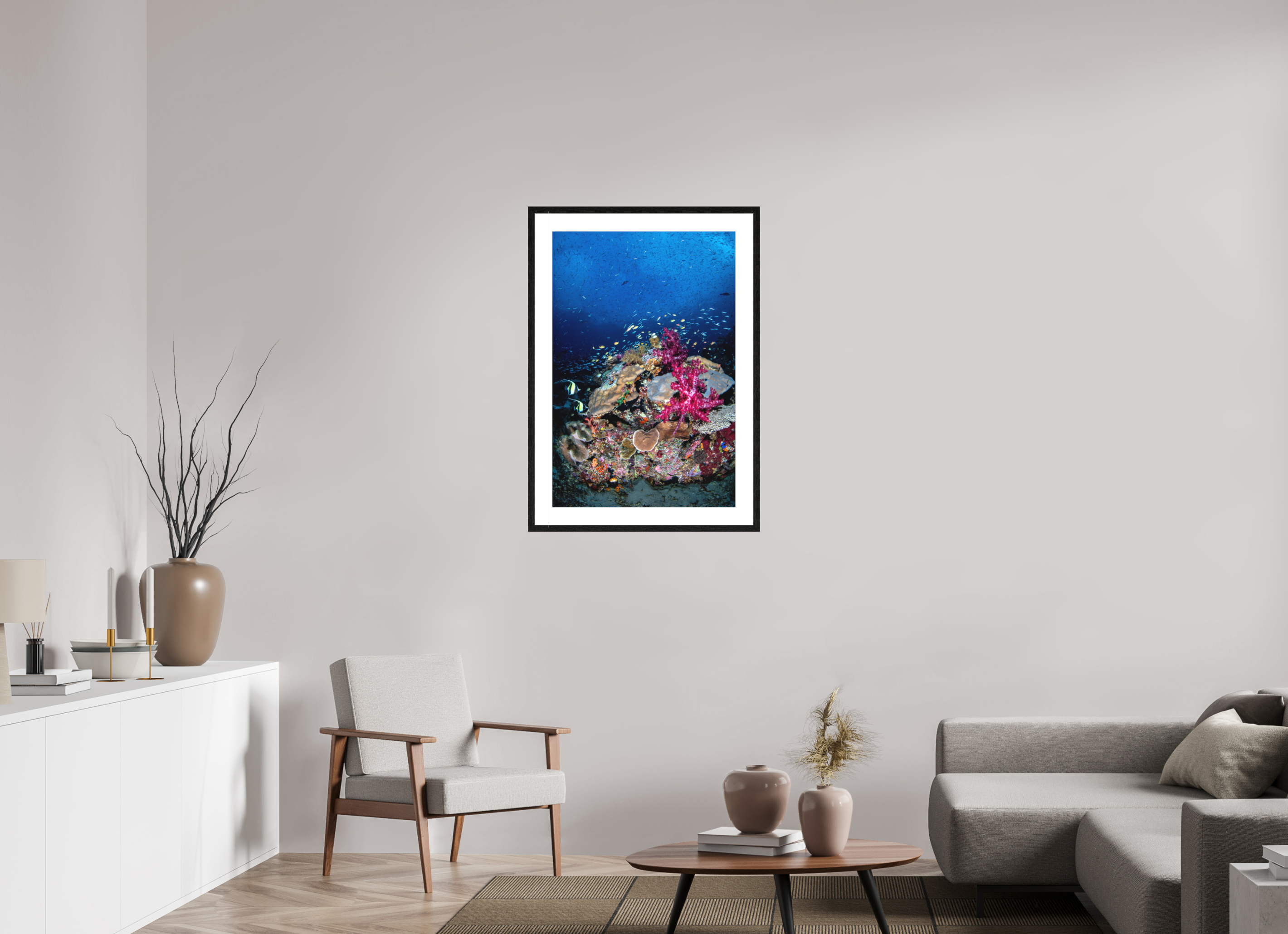 60 x 90 cm, Framed Print Rush Hour