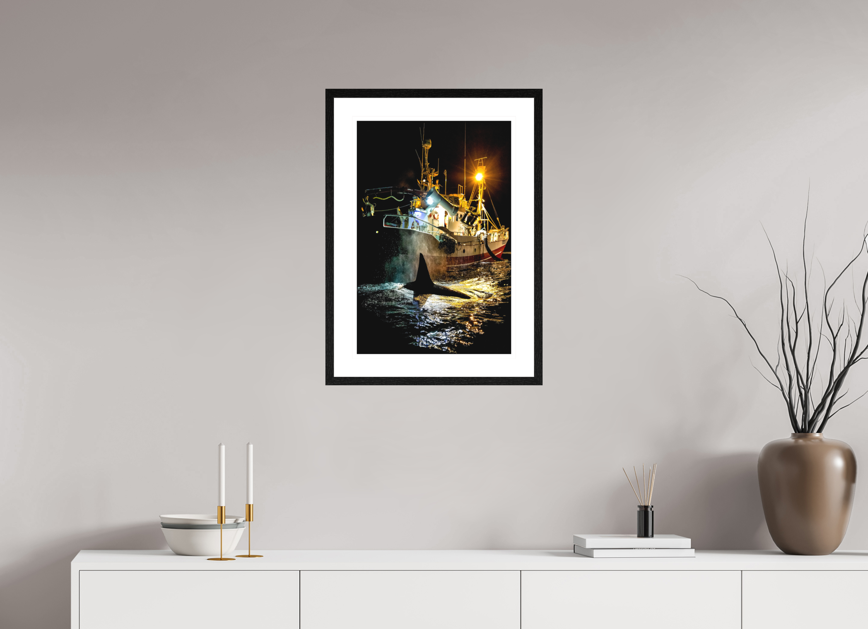 40 x 60 cm, Framed Fine Art Print Coexistence