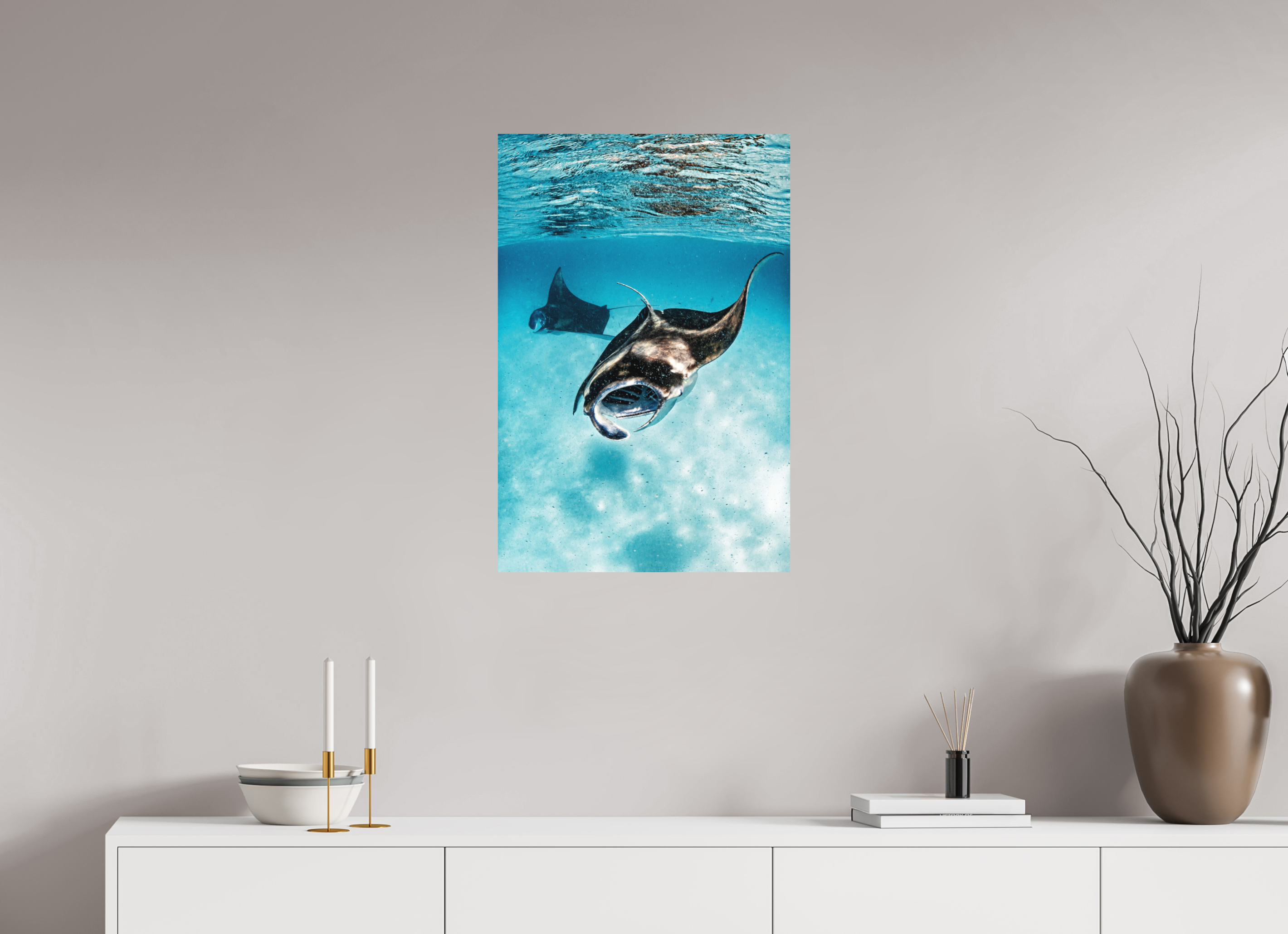 50 x 75 cm, Fine Art Print on Alu-Dibond Shallow Feeders