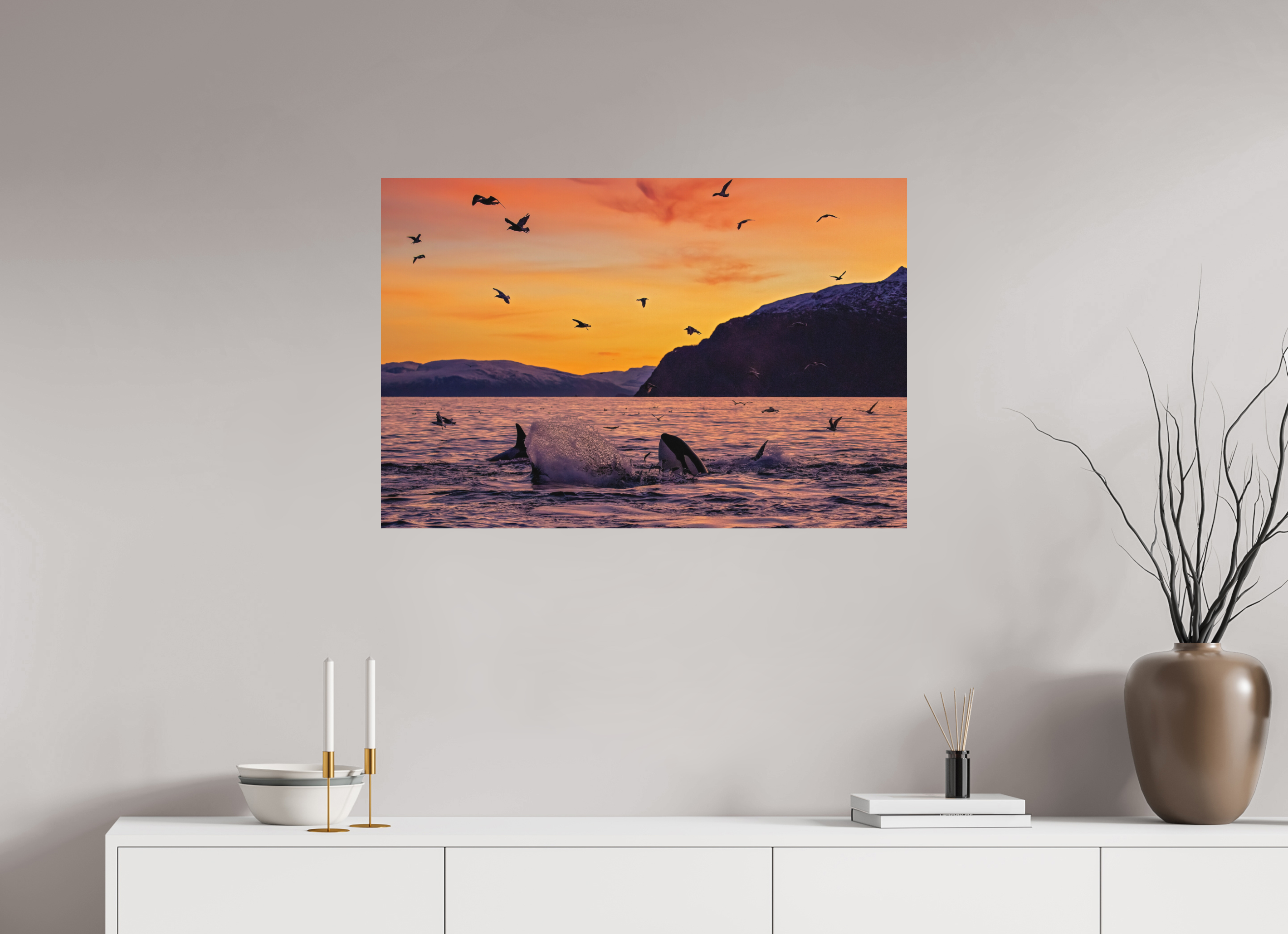 90 x 60 cm, Alu-Dibond Sunset Feast