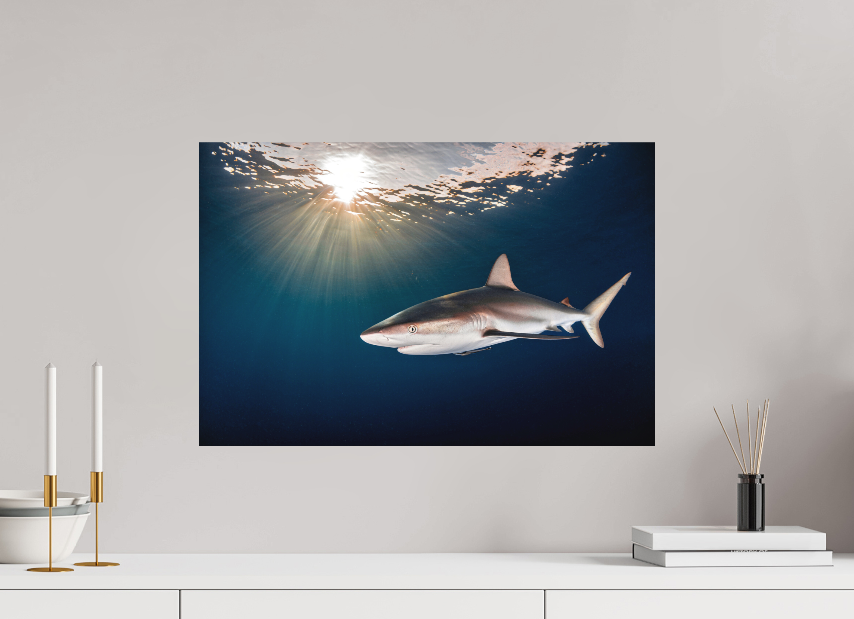 60 x 40 cm, Fine Art Print on Alu-Dibond Caribbean Sunset
