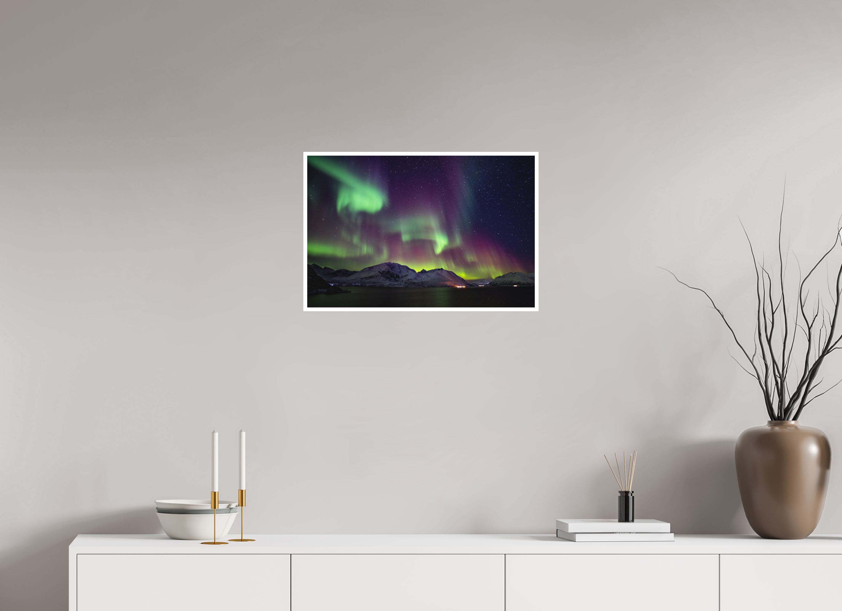 60 x 40 cm, Fine Art Print Only Green Gold of Norway