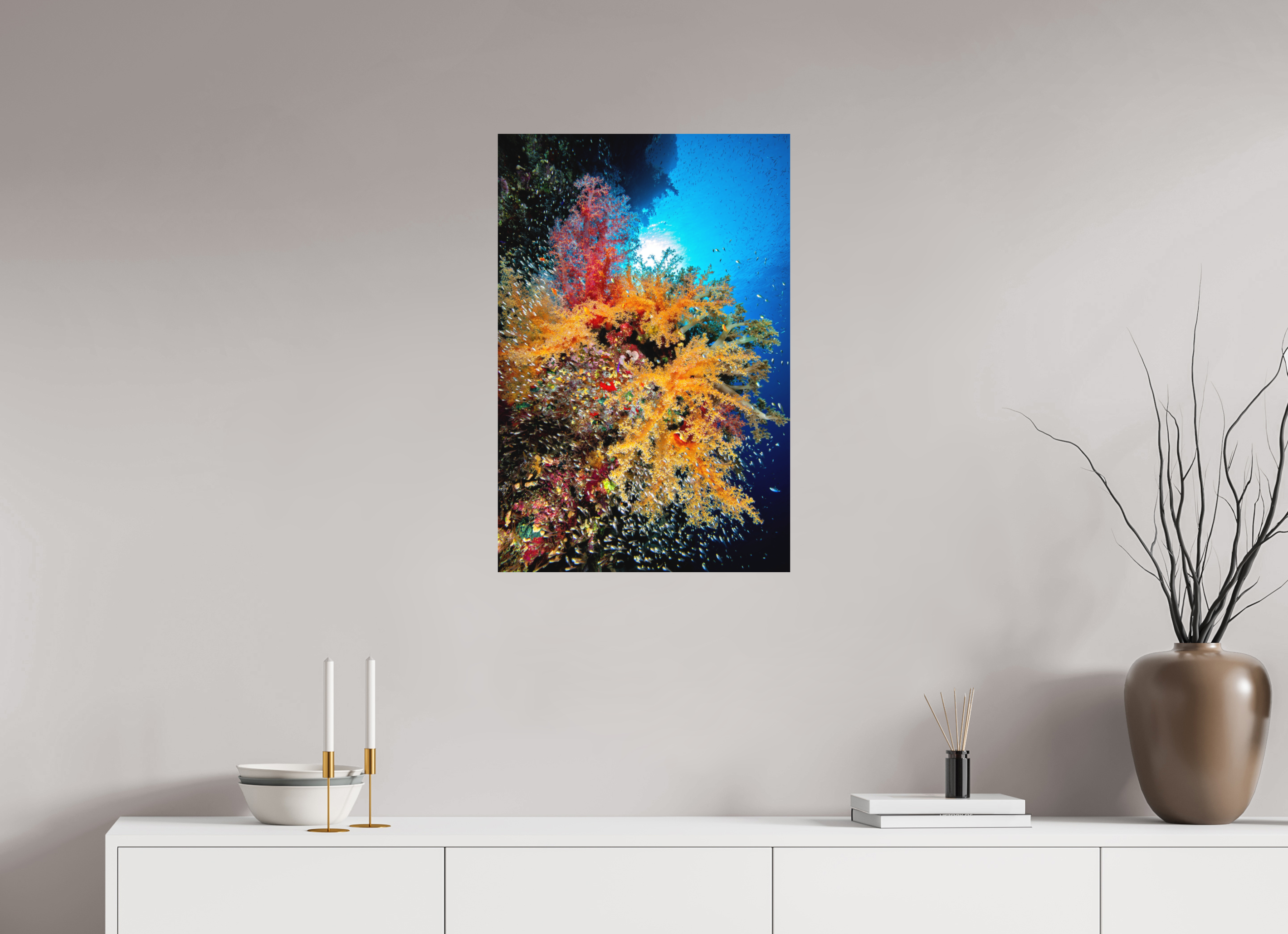 50 x 75 cm, Fine Art Print on Alu-Dibond Color Explosion