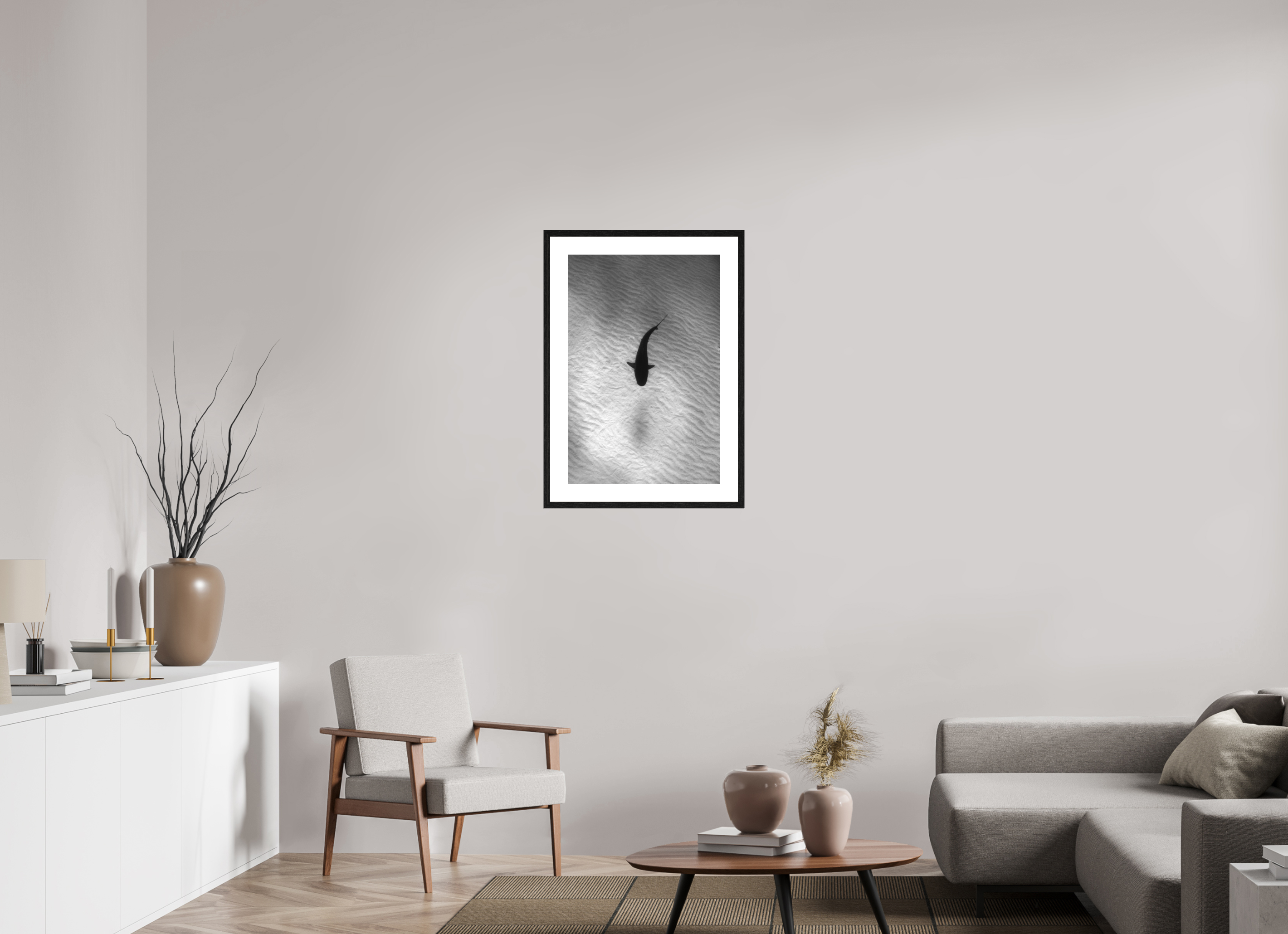 50 x 75 cm, Framed Print Tiger Stripes