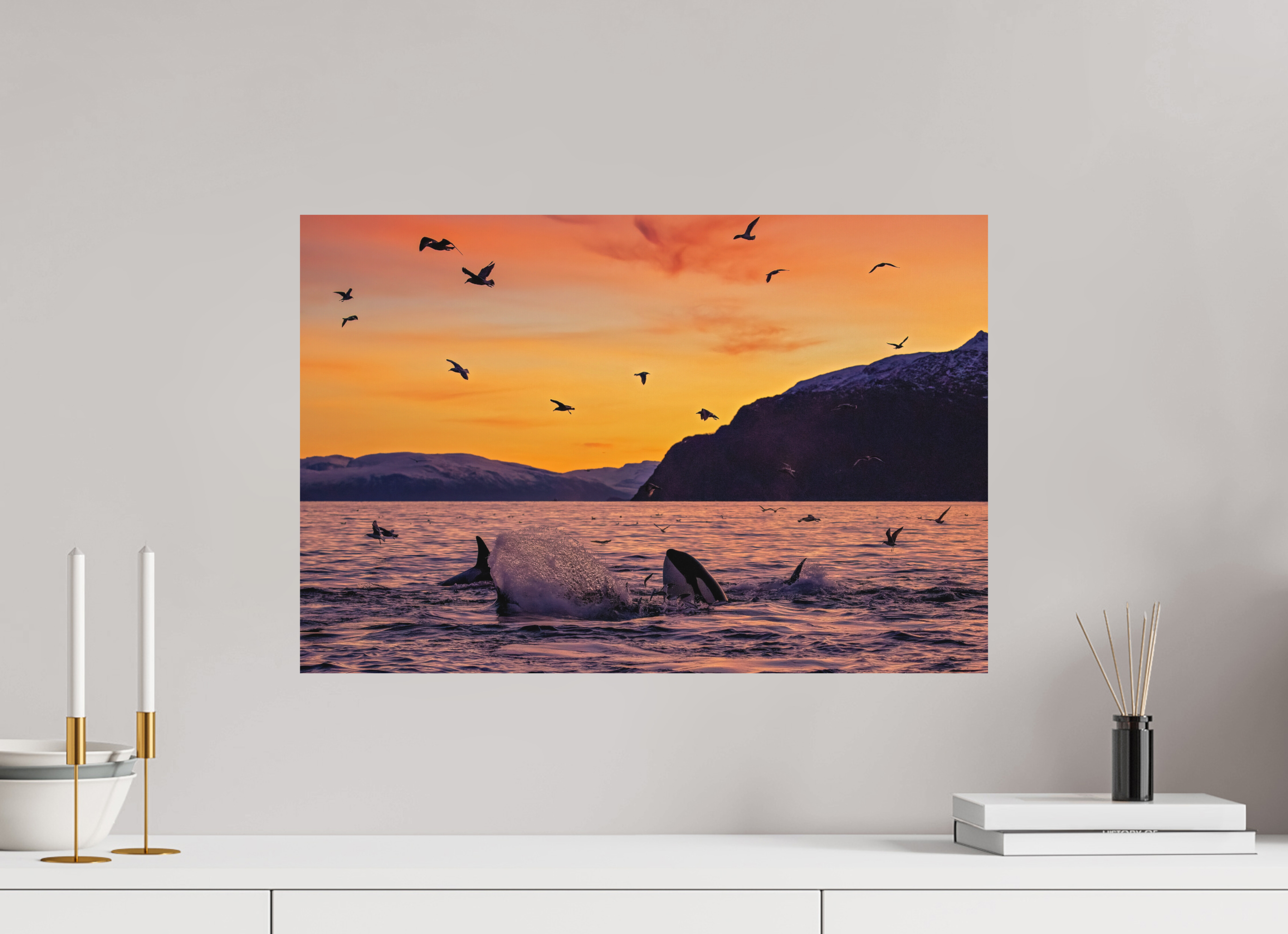 60 x 40 cm, Fine Art Print on Alu-Dibond Sunset Feast