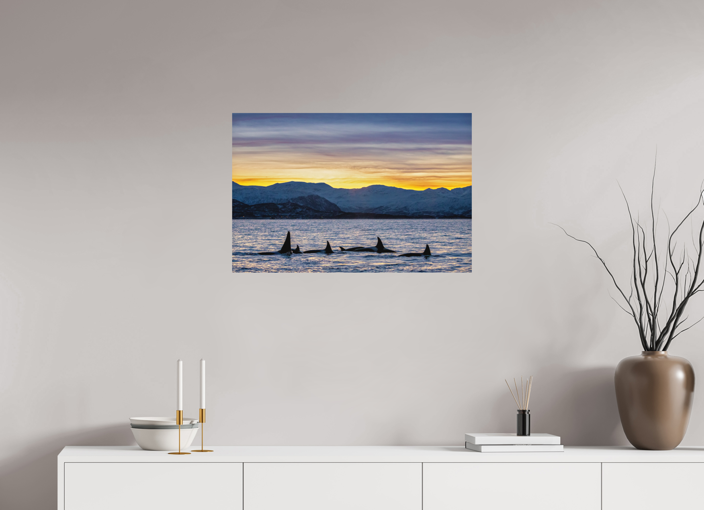 75 x 50 cm, Fine Art Print on Alu-Dibond Herring Chasers