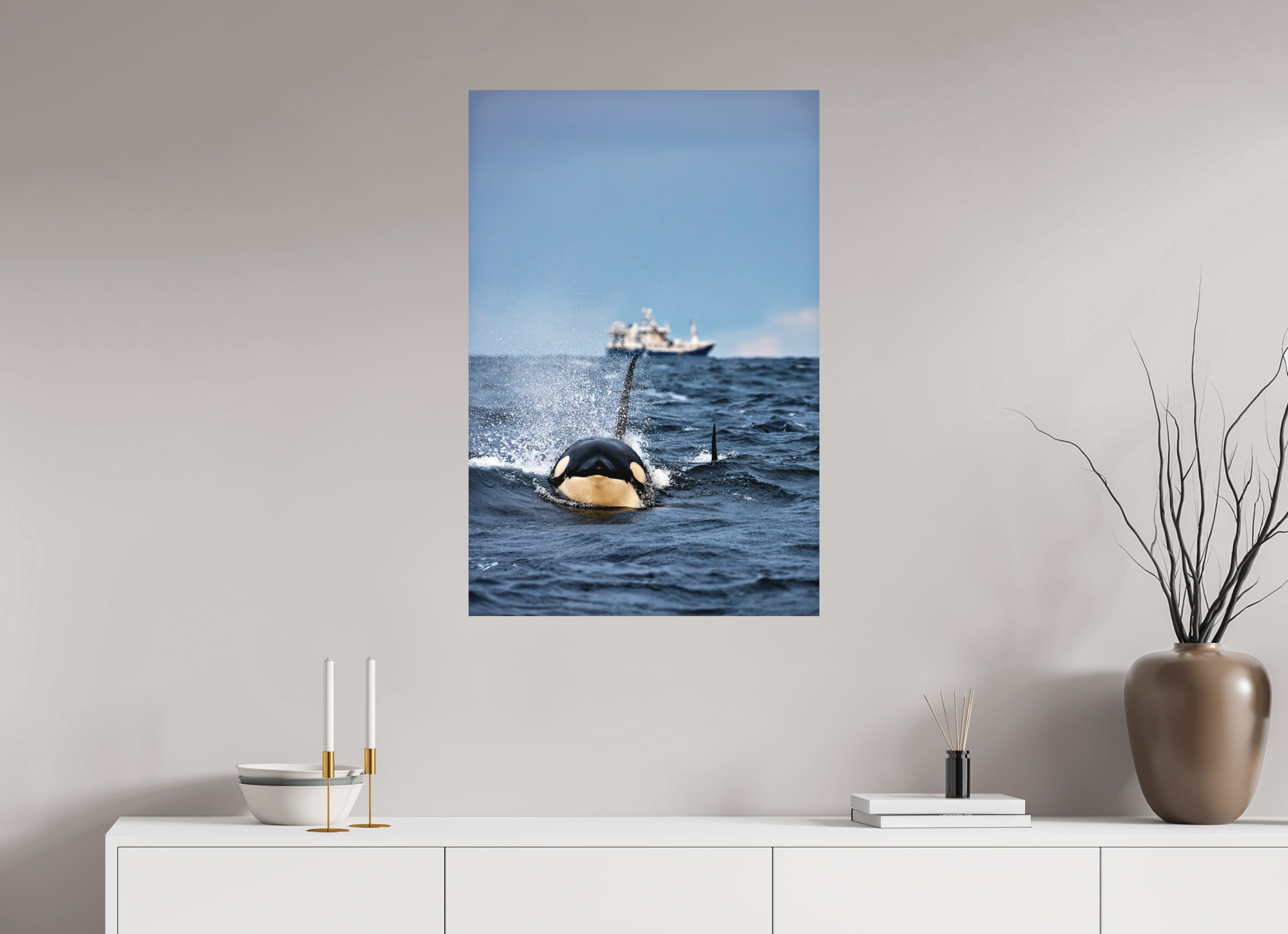 60 x 90 cm, Alu-Dibond Comin' Atcha!