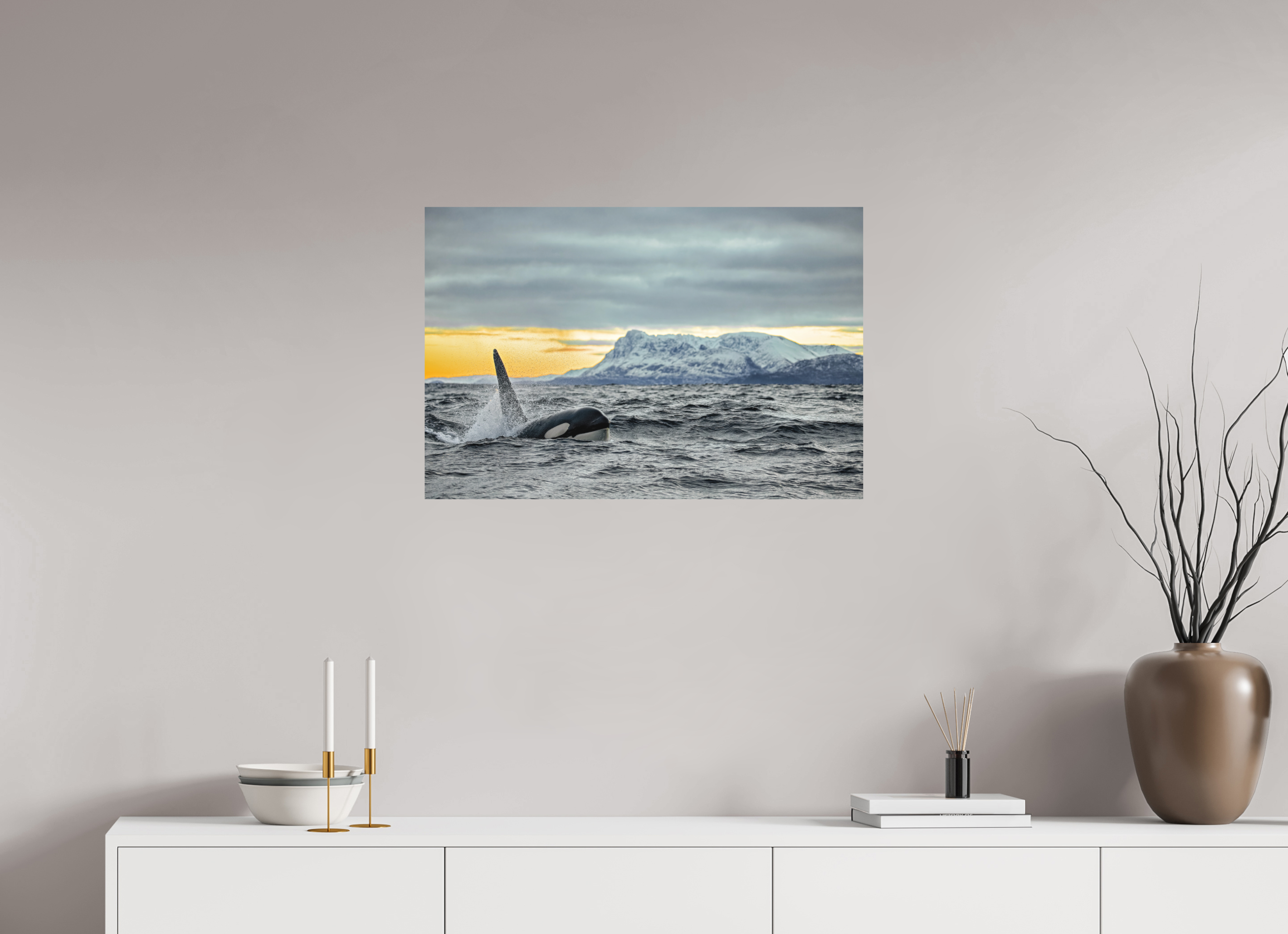 75 x 50 cm, Alu-Dibond King of the Fjords