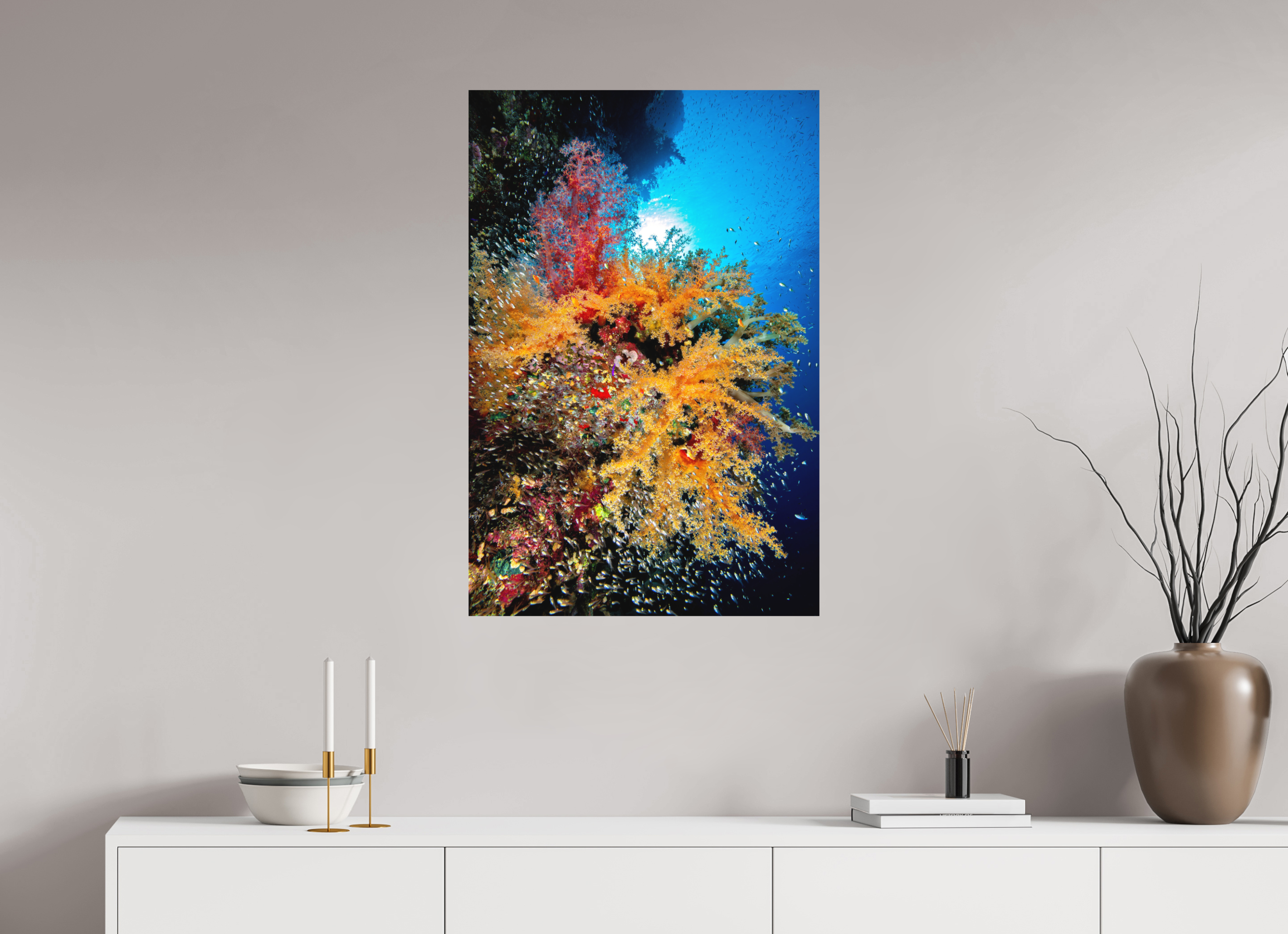 60 x 90 cm, Alu-Dibond Color Explosion