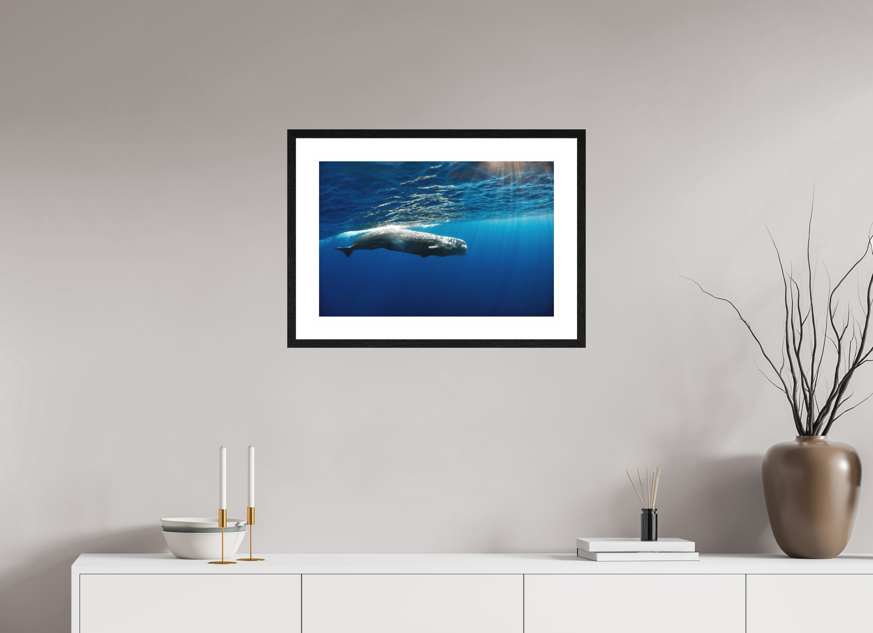 60 x 40 cm, Framed Print Azore's Finest