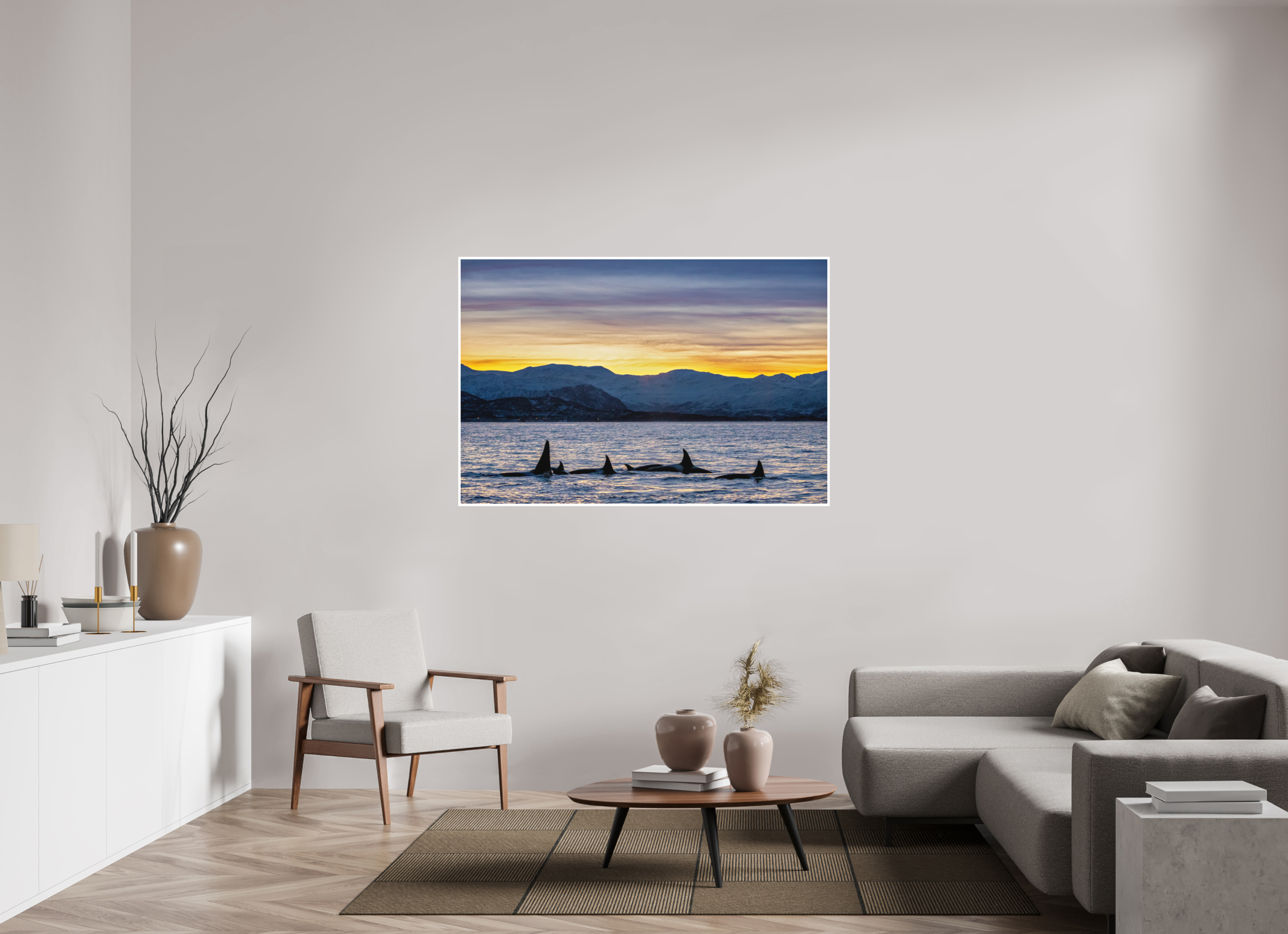 150 x 100 cm, Fine Art Print Only Herring Chasers