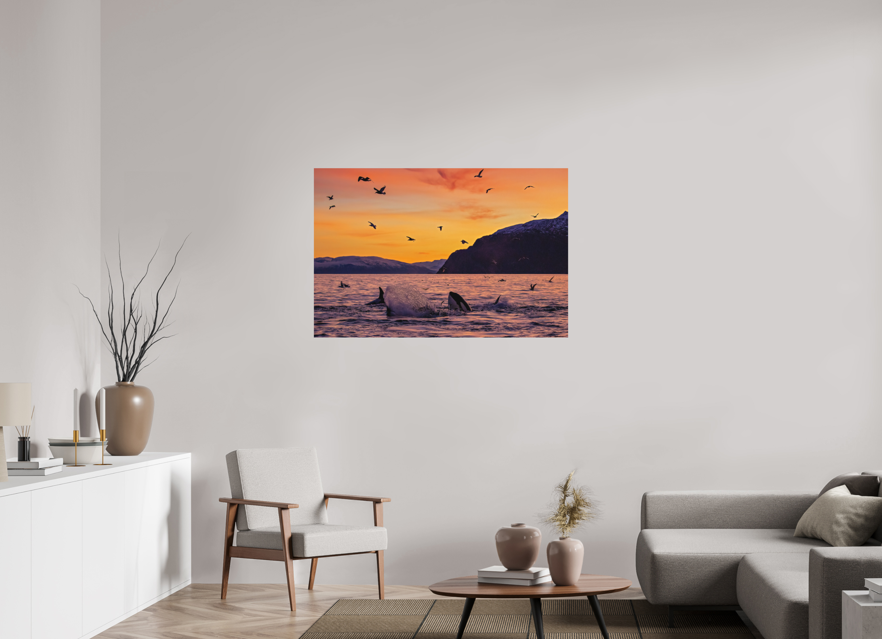120 x 80 cm, Alu-Dibond Sunset Feast