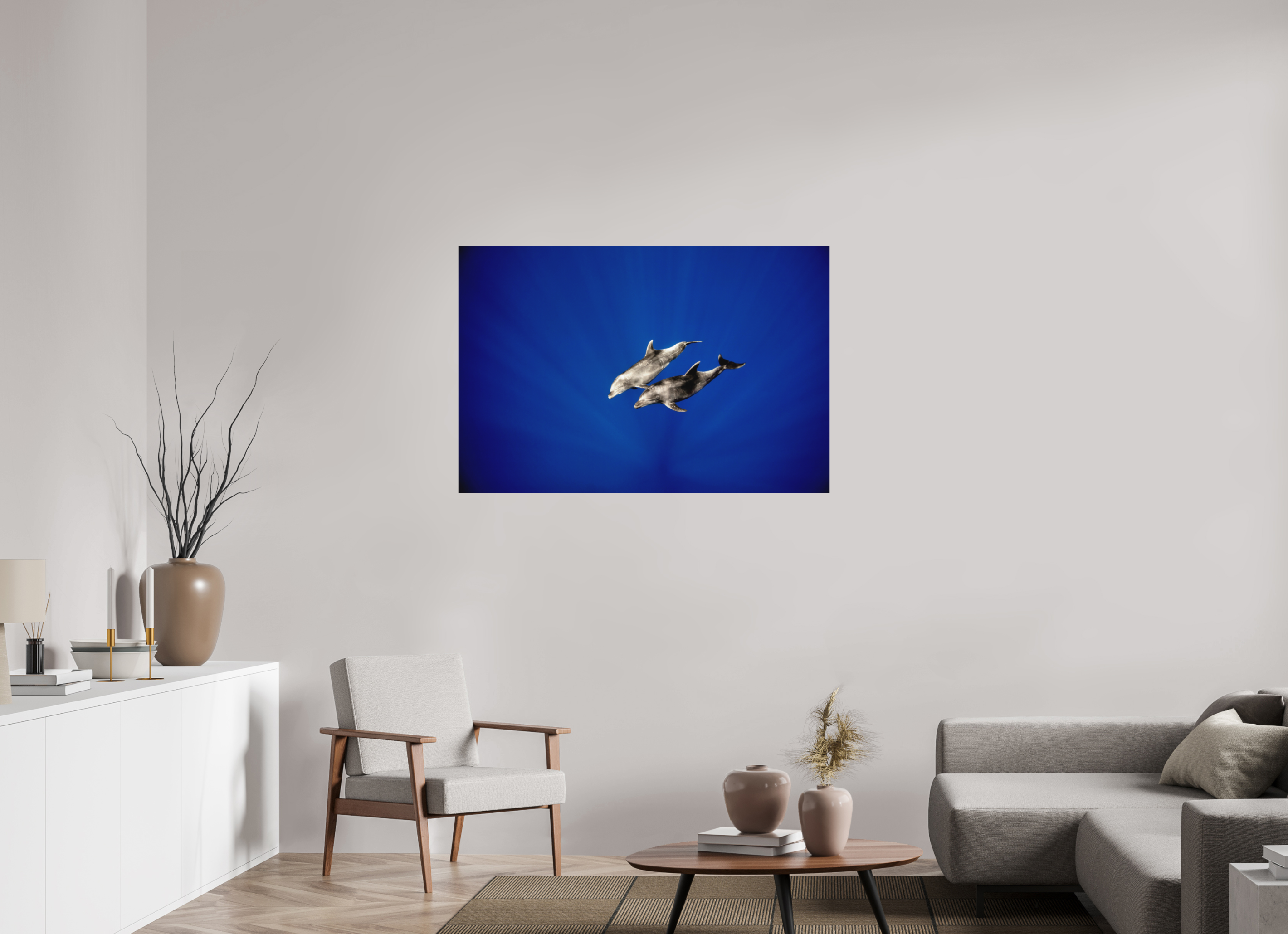 120 x 80 cm, Alu-Dibond Bottlenose Duo