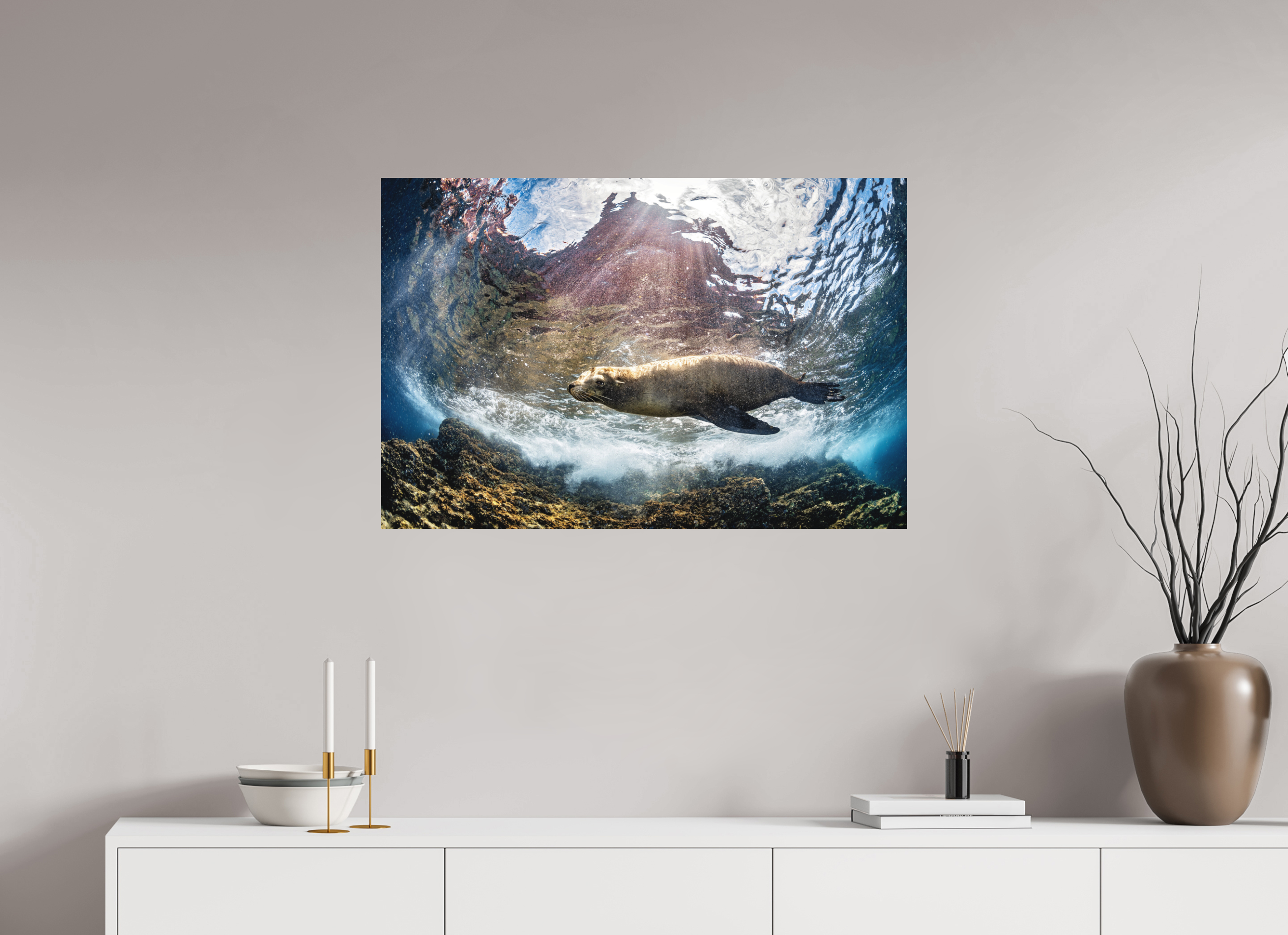 90 x 60 cm, Fine Art Print on Alu-Dibond Shore Patrol