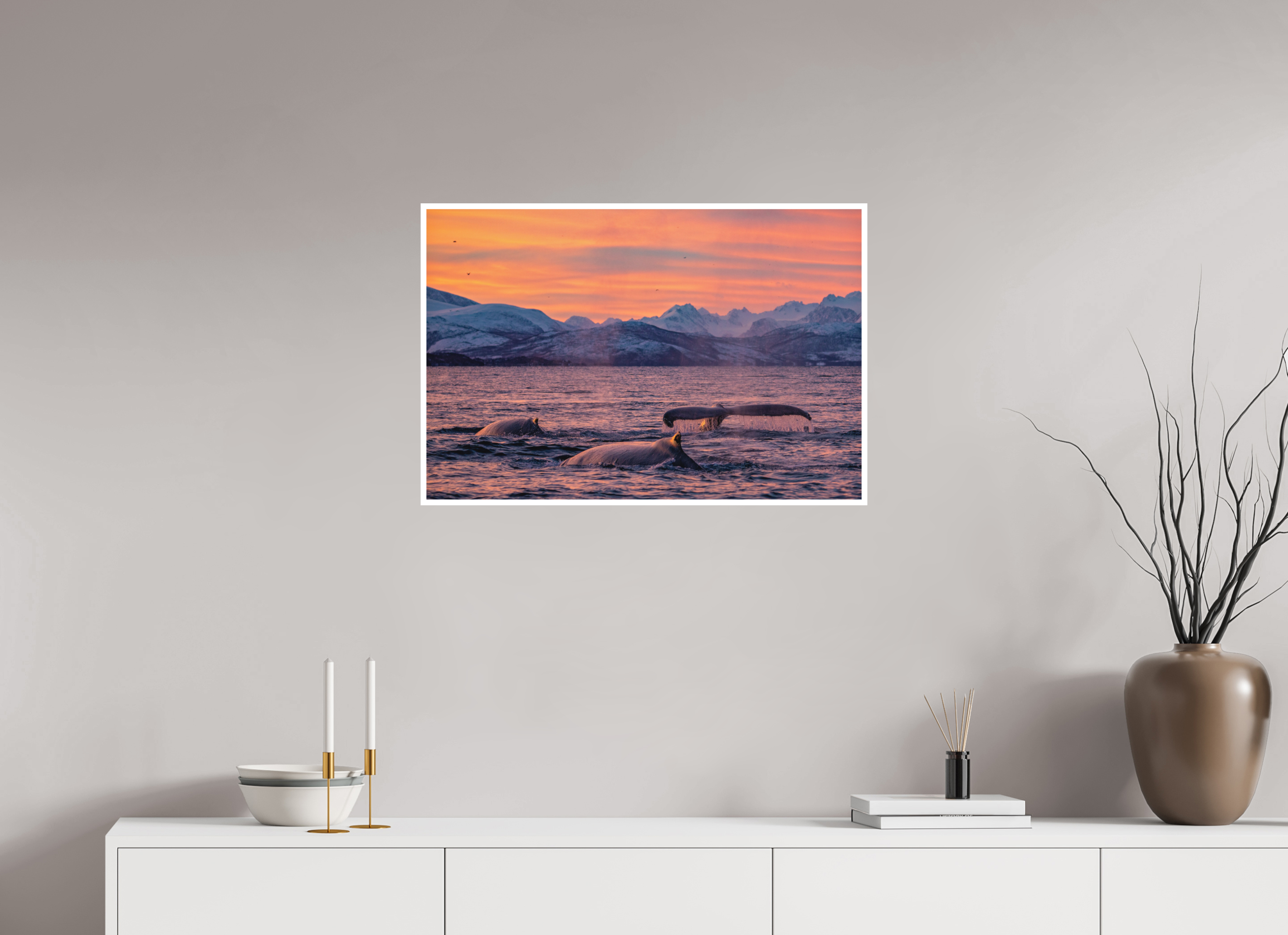 75 x 50 cm, Fine Art Print Only Sunset Divers