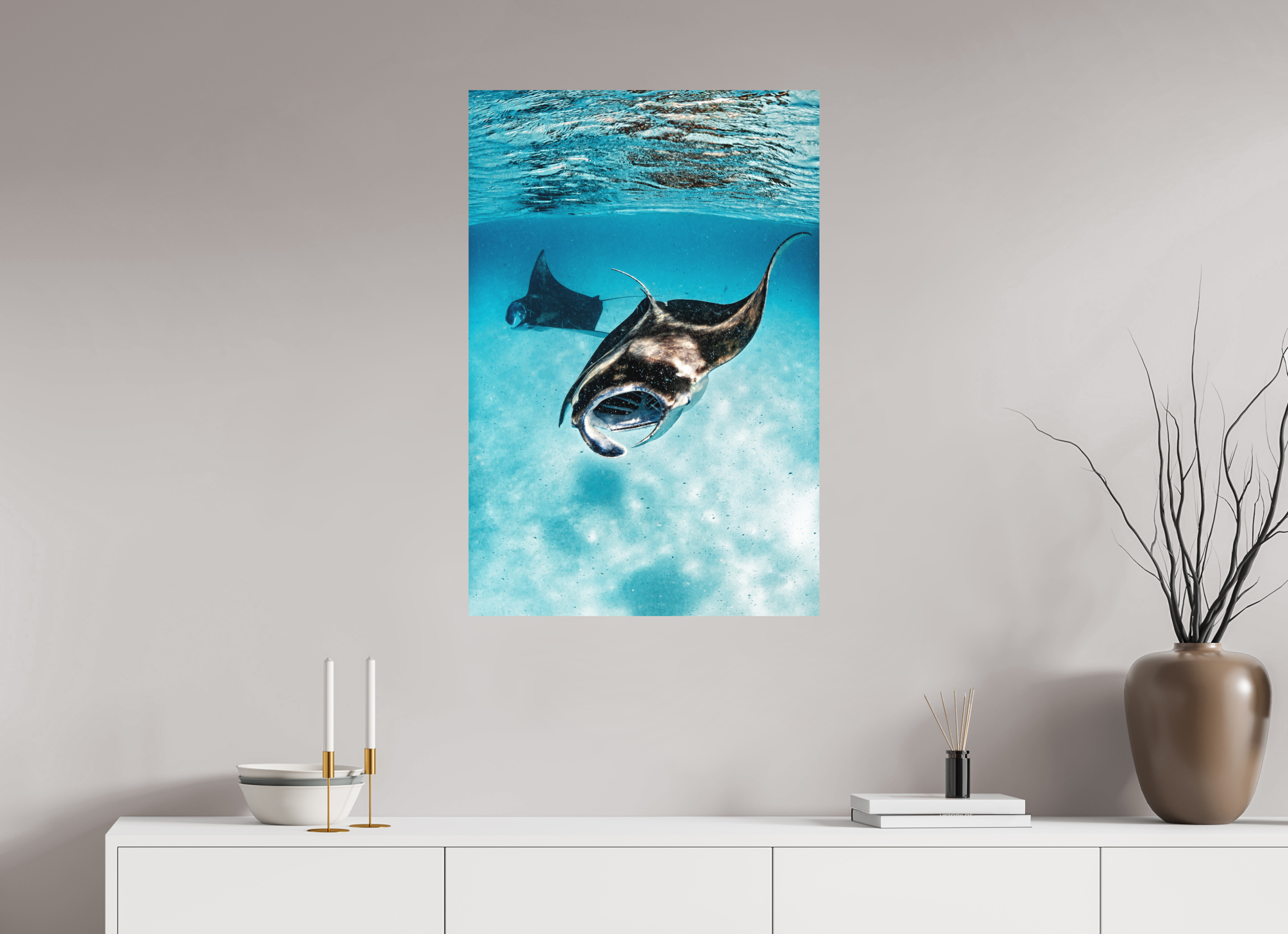 60 x 90 cm, Fine Art Print on Alu-Dibond Shallow Feeders