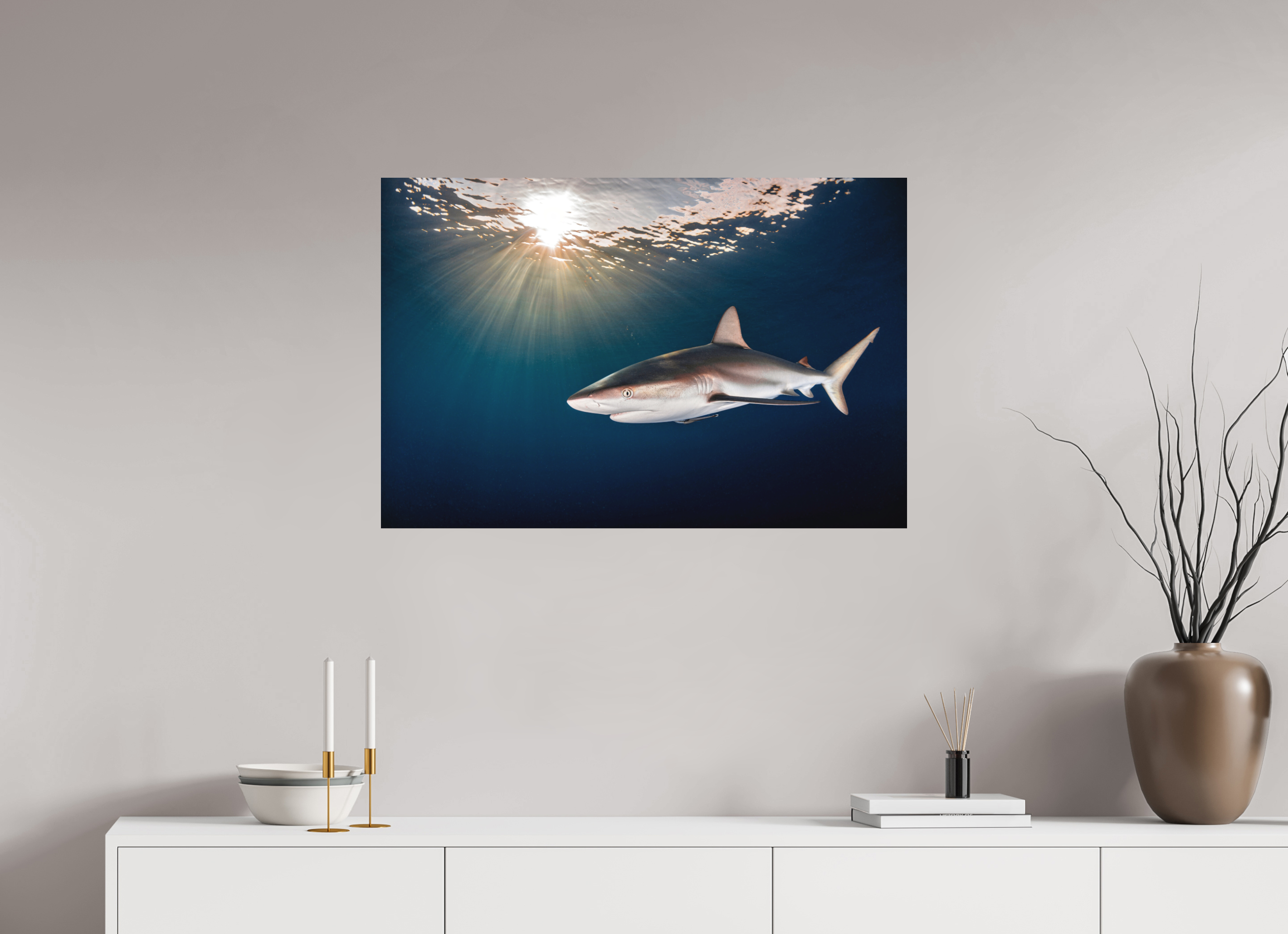 90 x 60 cm, Alu-Dibond Caribbean Sunset