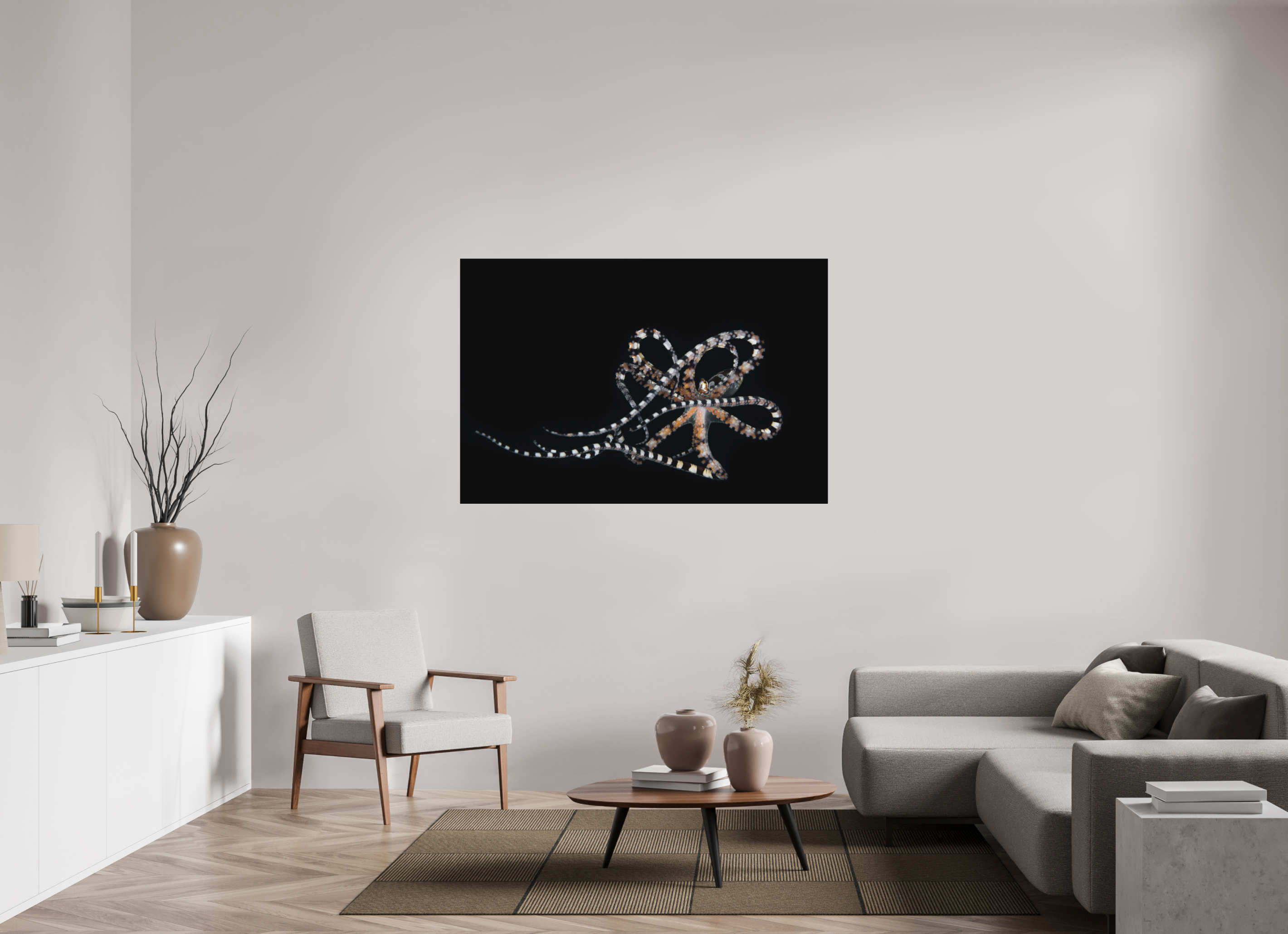 150 x 100 cm, Alu-Dibond Dancing Wunderpus