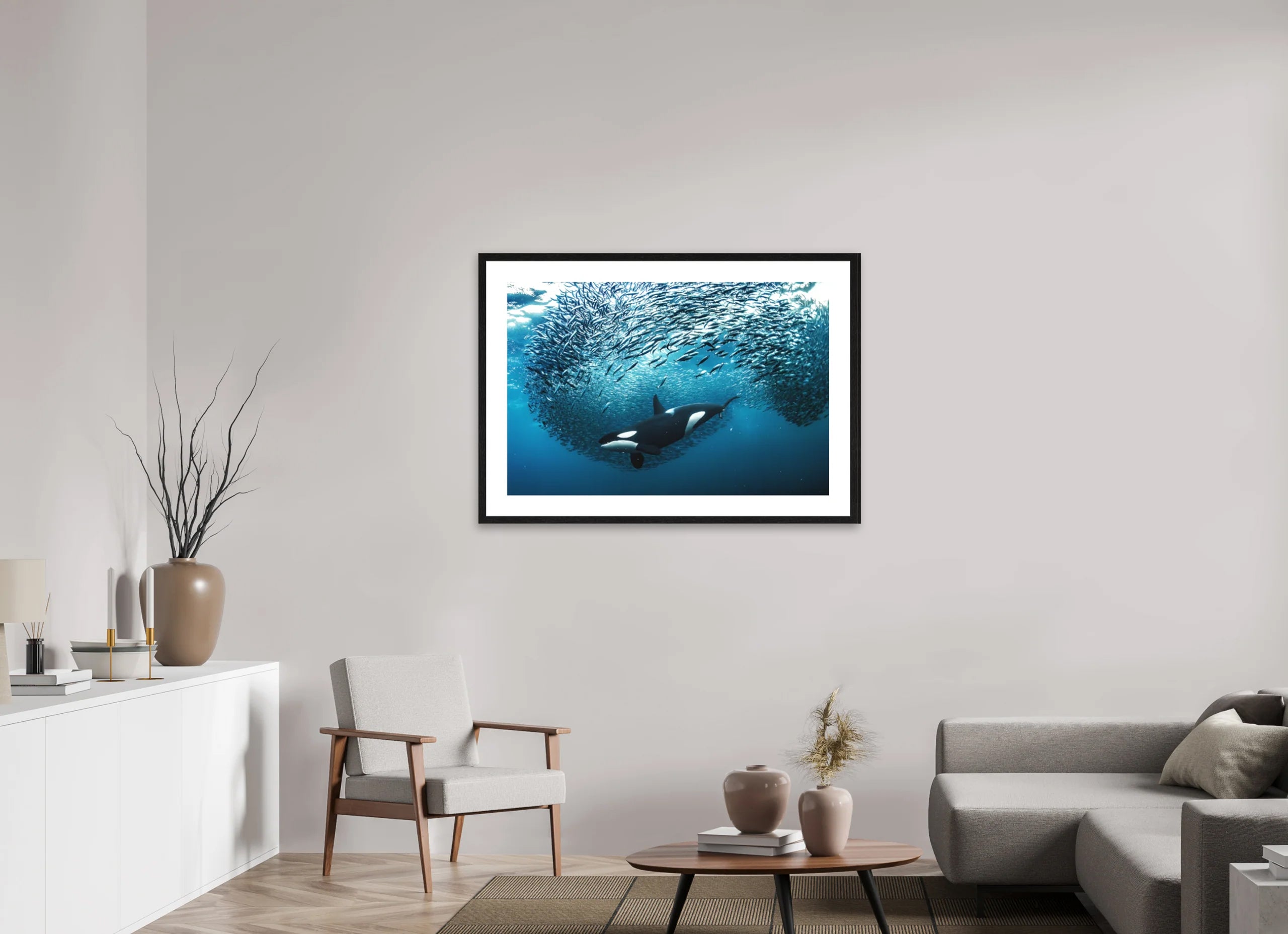 Crowd Control - Framed Fine Art Print, 105x70cm
