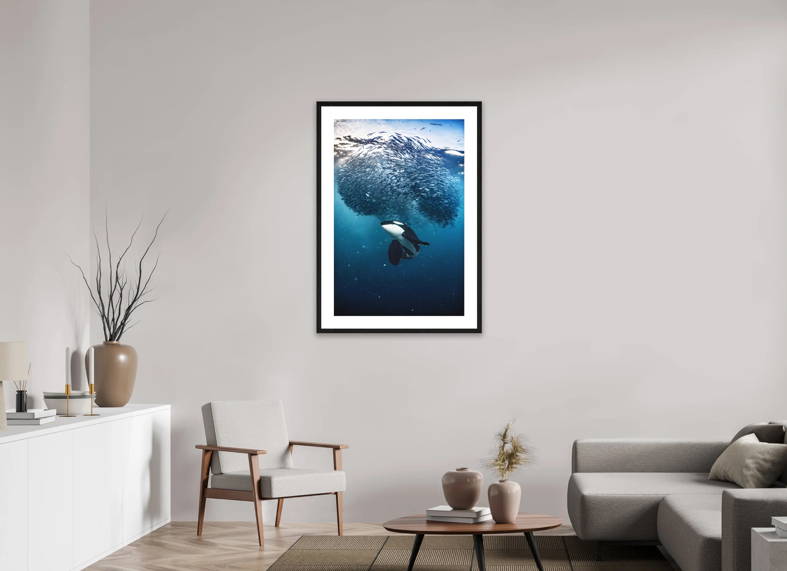 The Master Hunter - Framed Fine Art Print, 70x105cm
