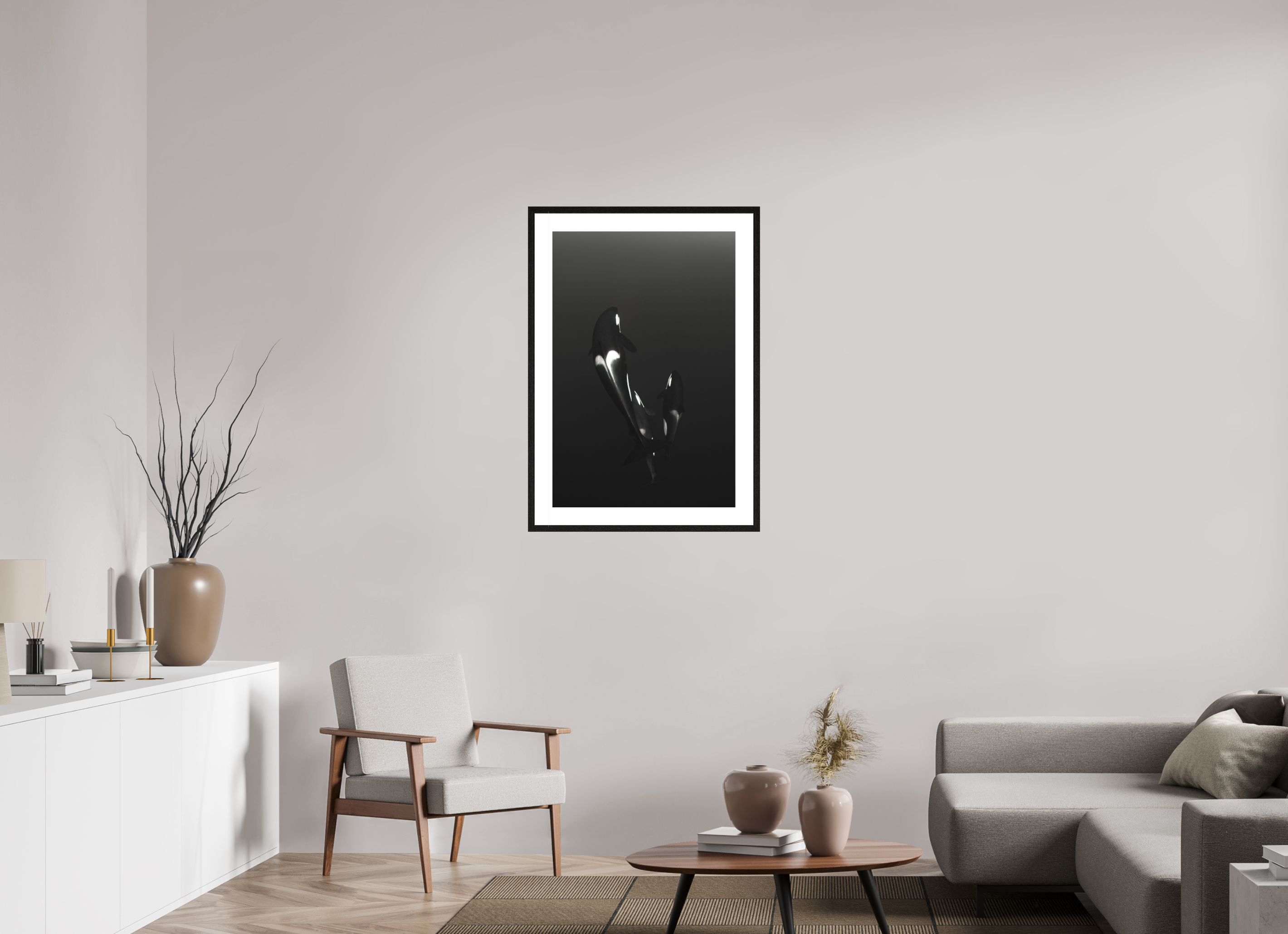 60 x 90 cm, Framed Fine Art Print A Mother's Love