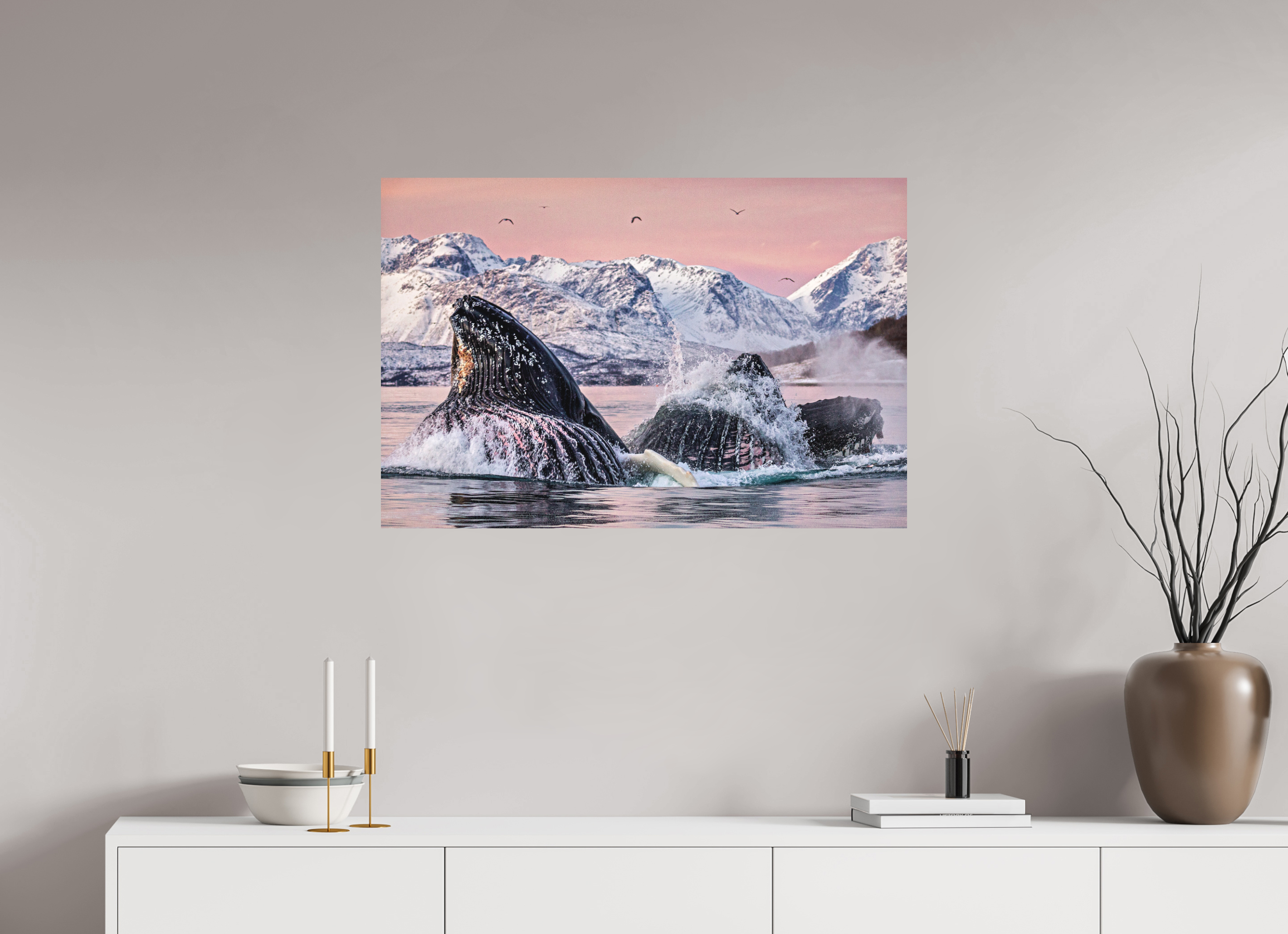 90 x 60 cm, Alu-Dibond Mouths Full