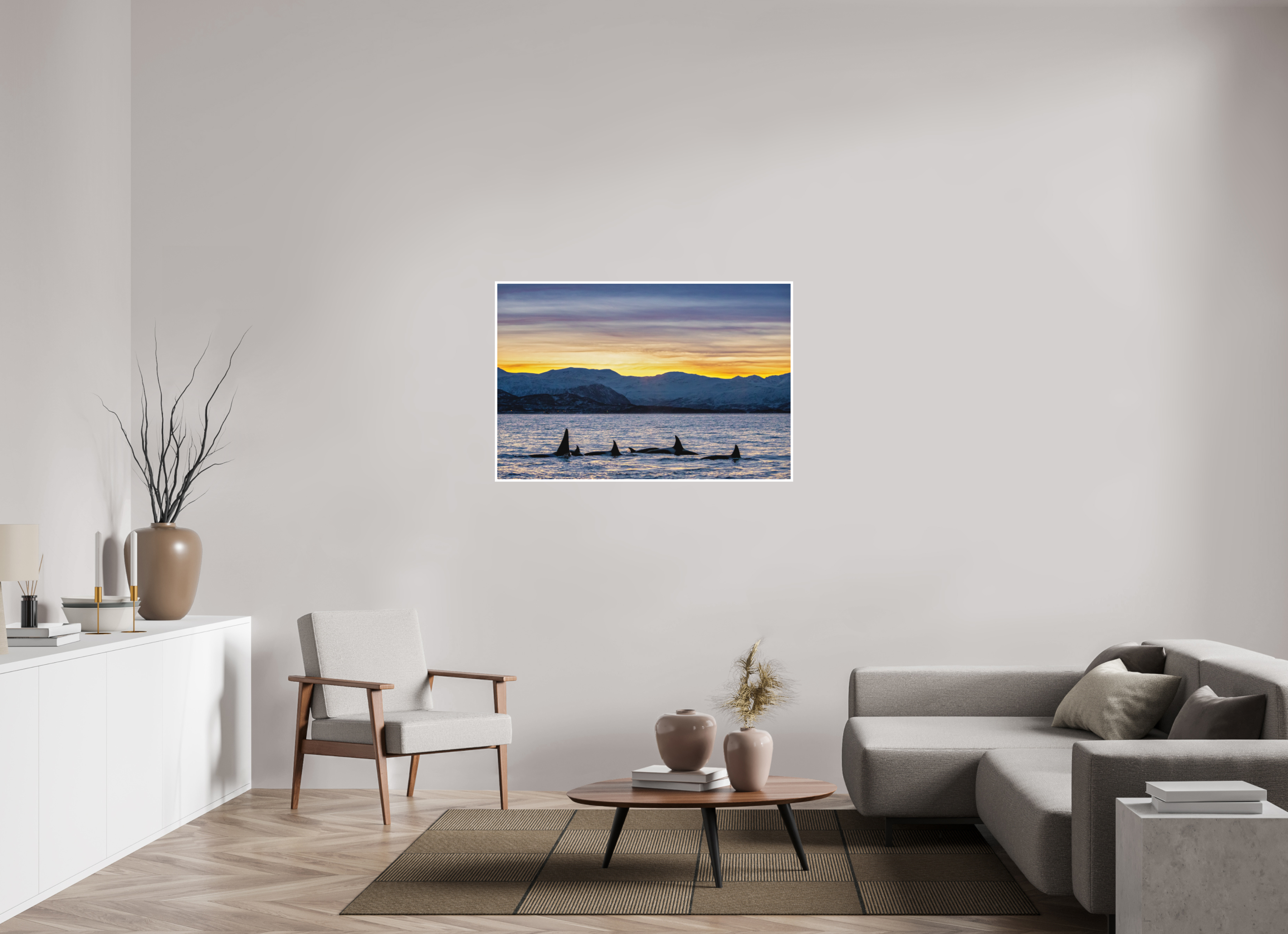 120 x 80 cm, Fine Art Print Only Herring Chasers