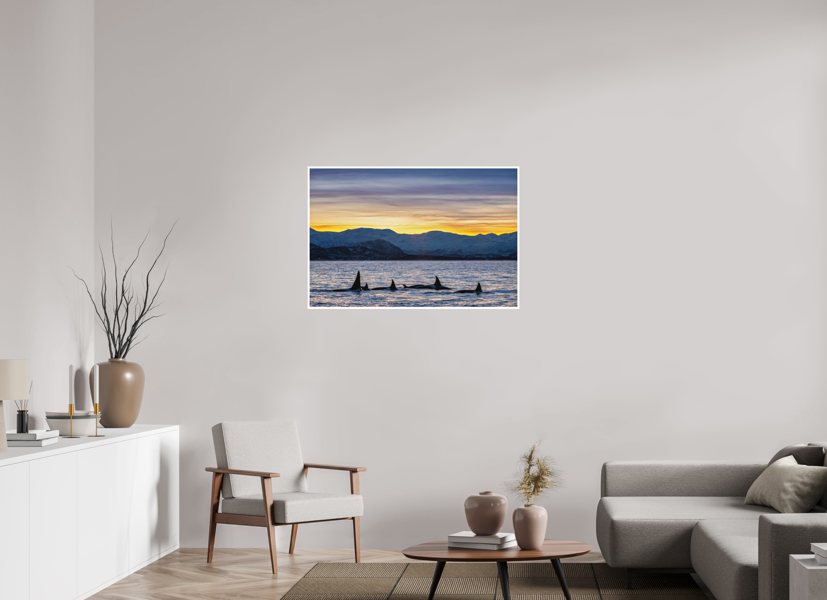 105 x 70 cm, Fine Art Print Only Herring Chasers