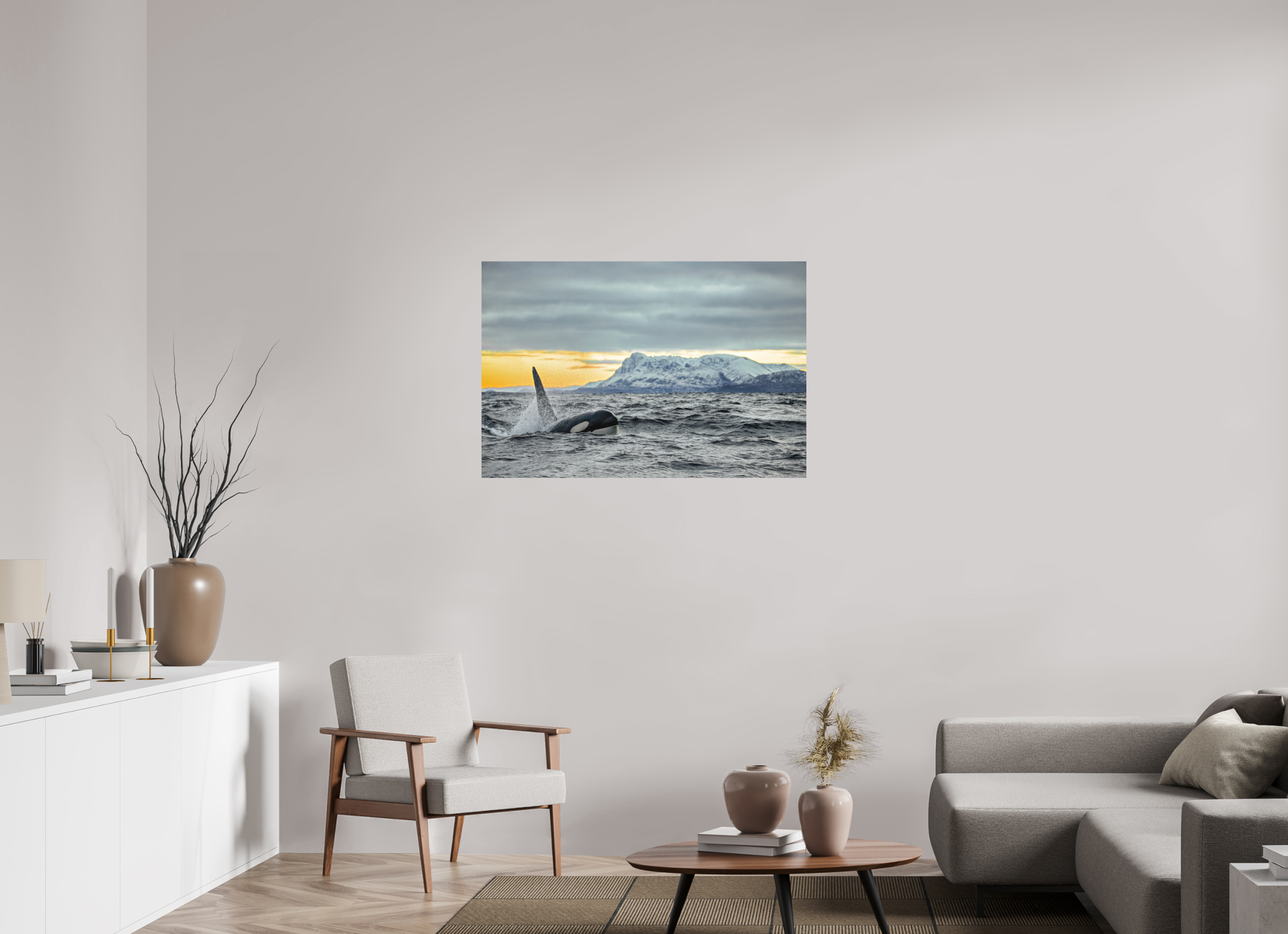 105 x 70 cm, Alu-Dibond King of the Fjords