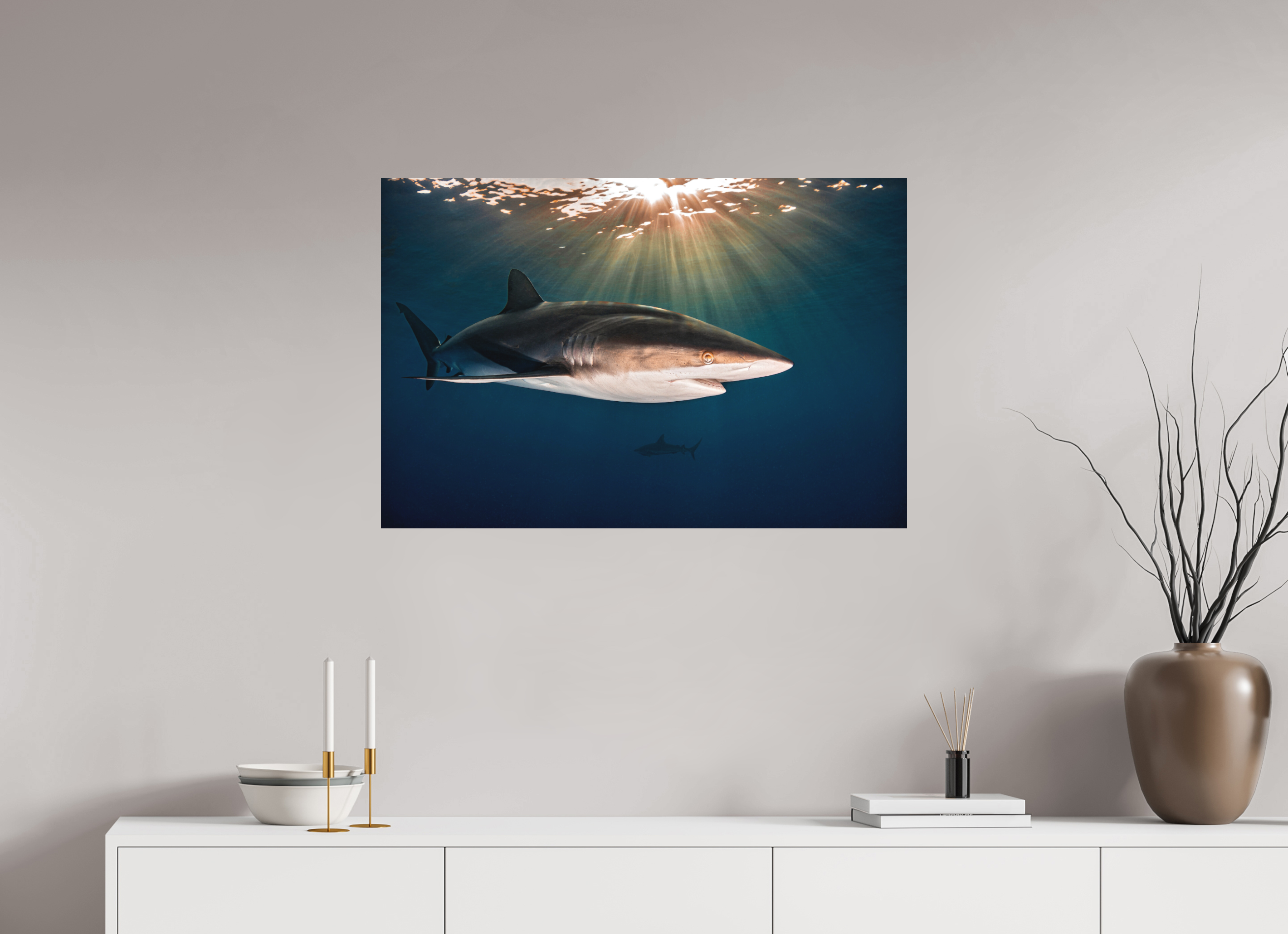 90 x 60 cm, Fine Art Print on Alu-Dibond Silky Sunset