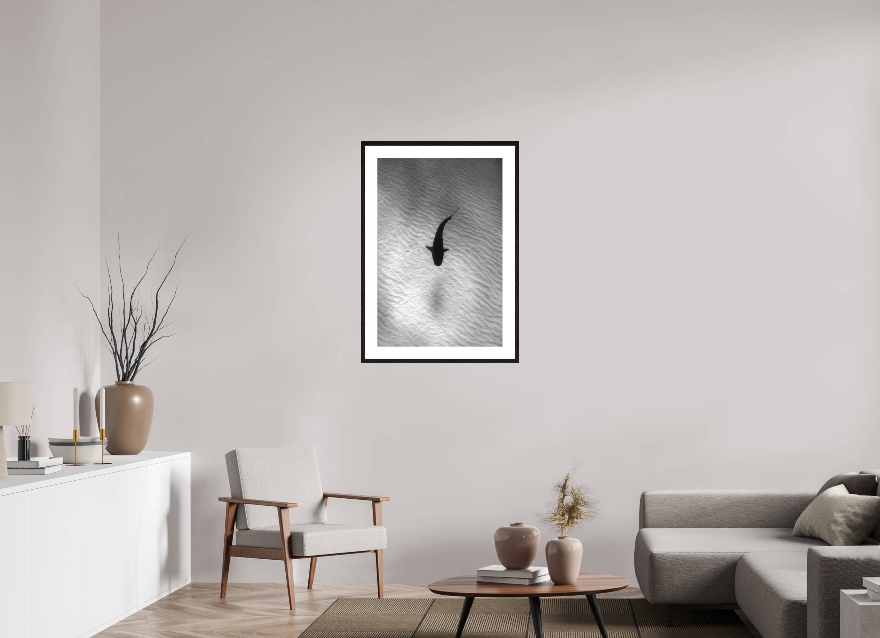60 x 90 cm, Framed Print Tiger Stripes