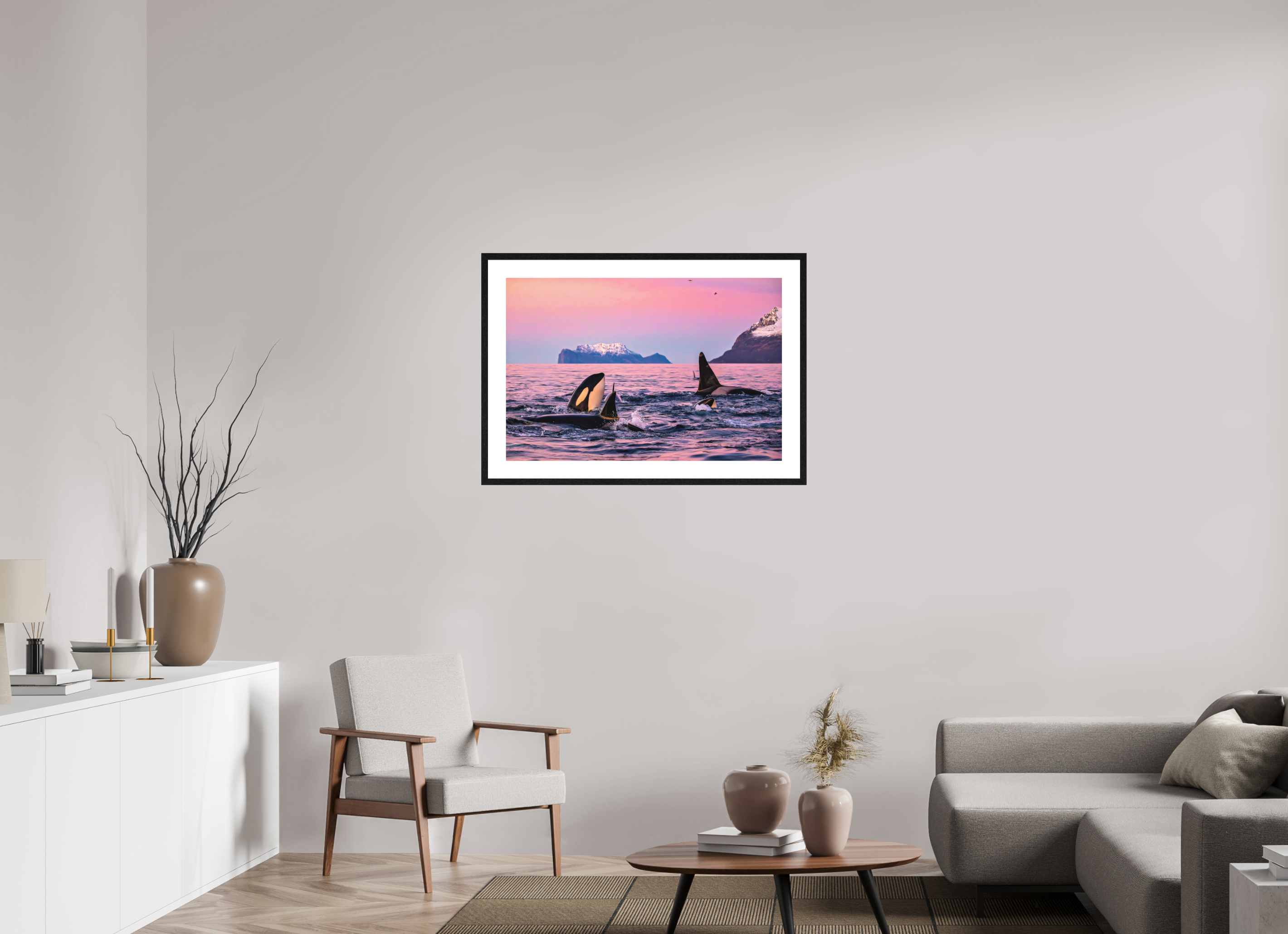 90 x 60 cm, Framed Fine Art Print The Big Feast
