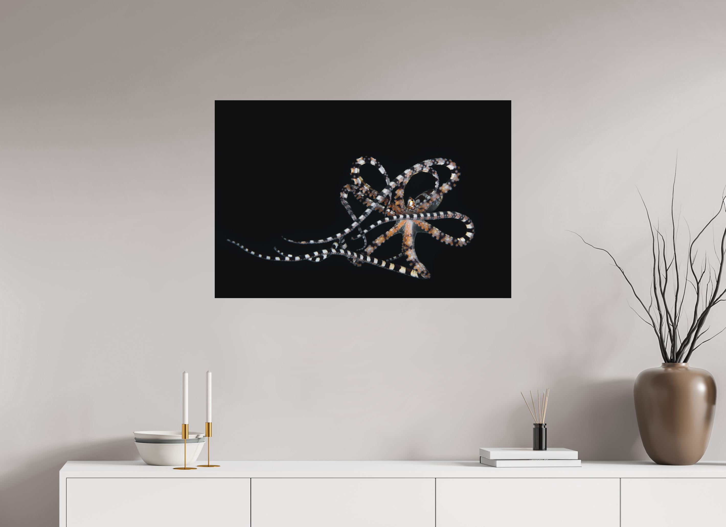 90 x 60 cm, Alu-Dibond Dancing Wunderpus