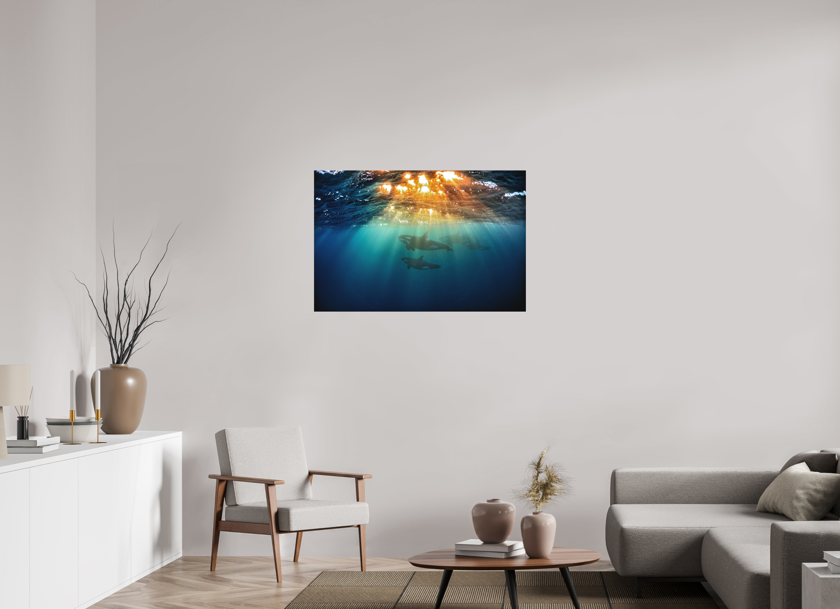 105 x 70 cm, Fine Art Print on Alu-Dibond Dream of Norway