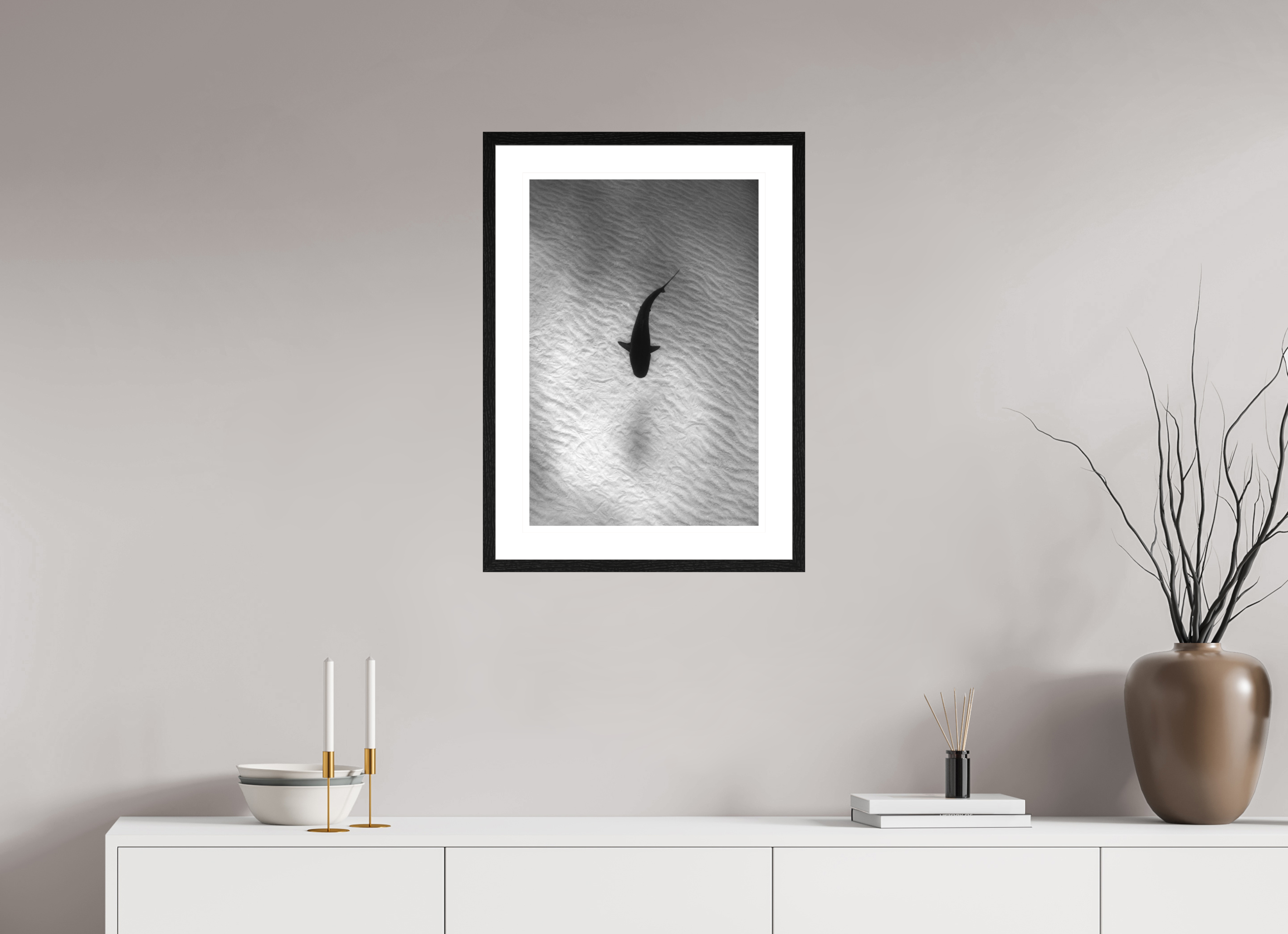 40 x 60 cm, Framed Print Tiger Stripes