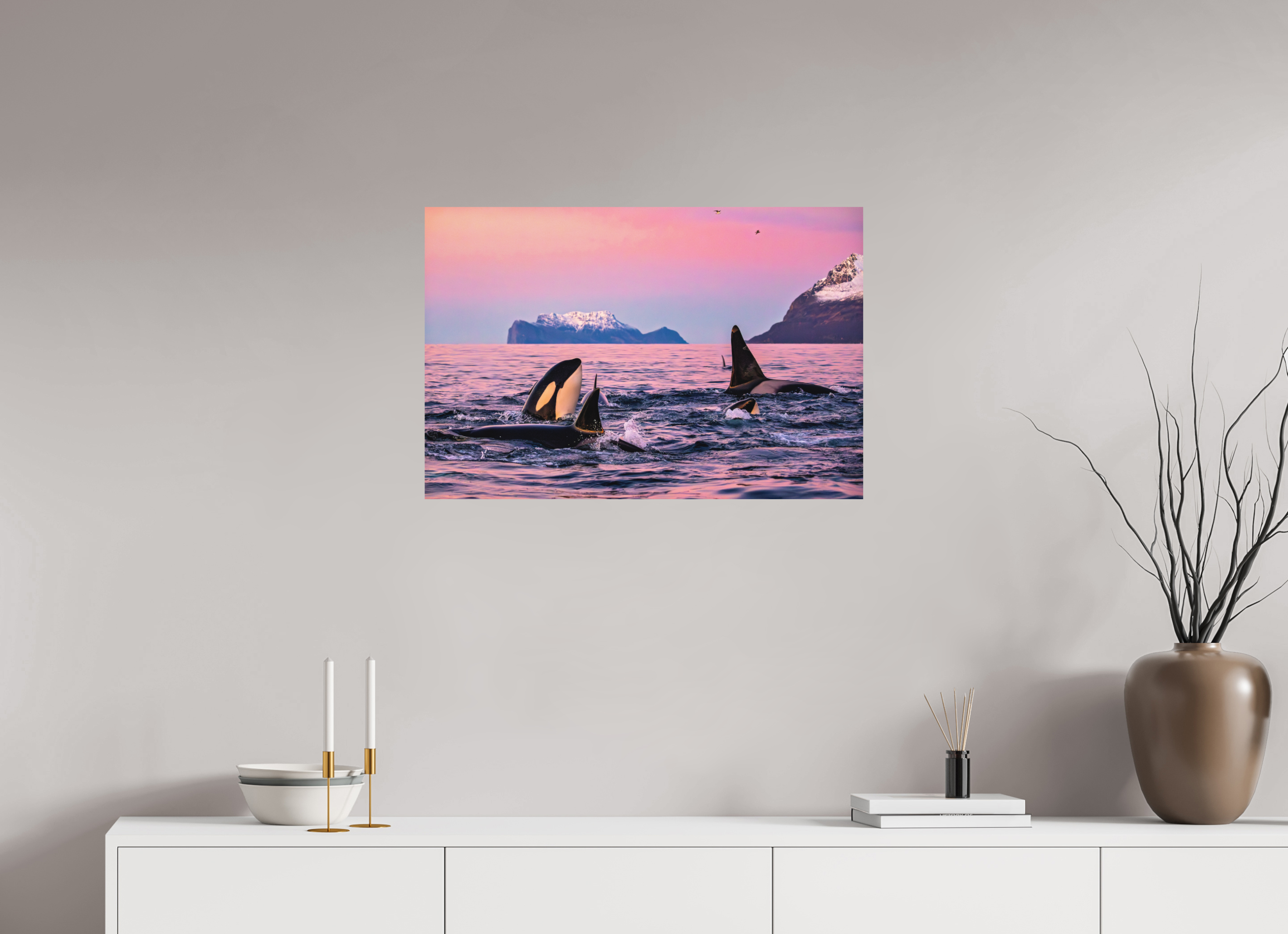 75 x 50 cm, Fine Art Print on Alu-Dibond The Big Feast