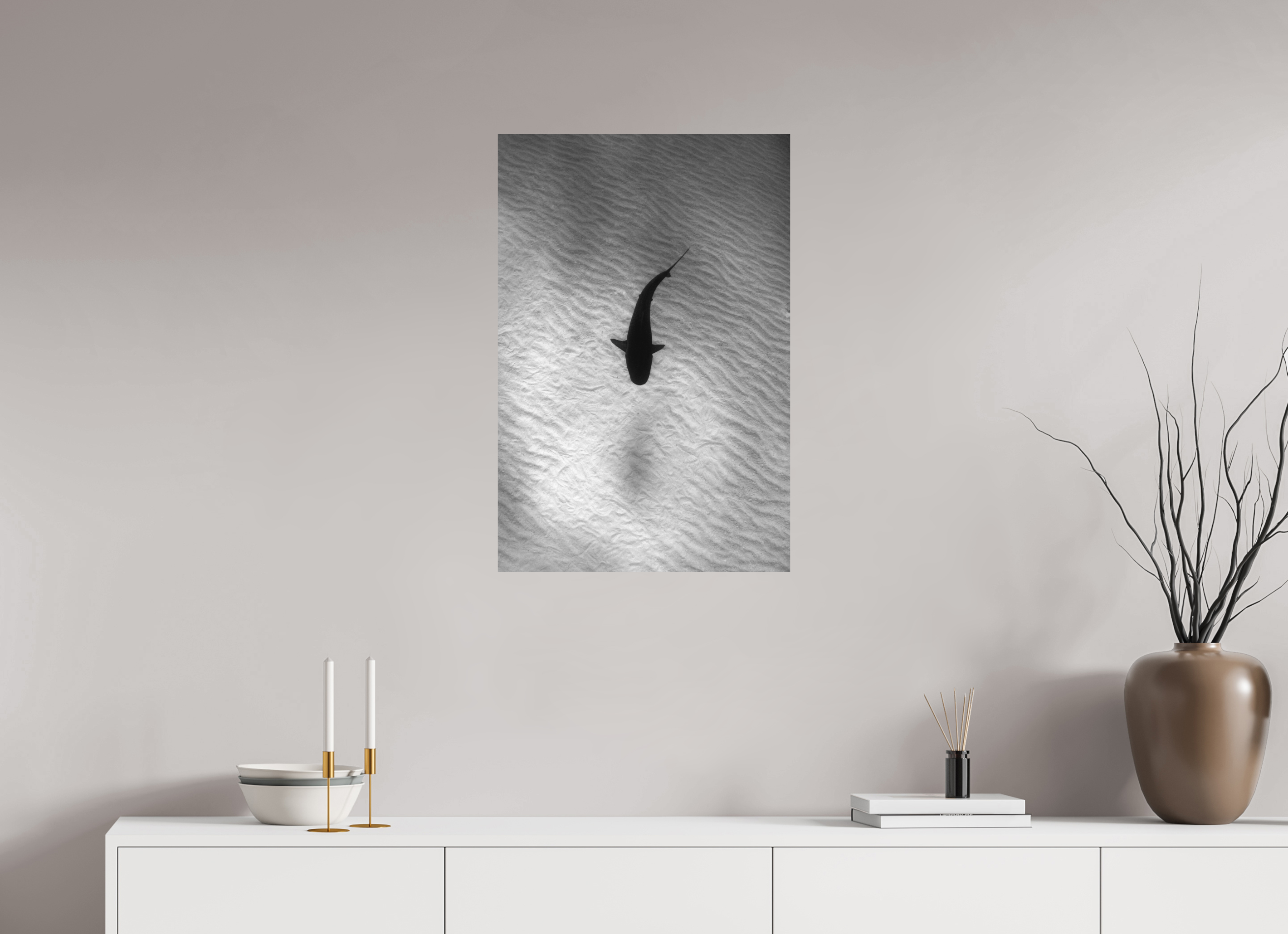 50 x 75 cm, Fine Art Print on Alu-Dibond Tiger Stripes